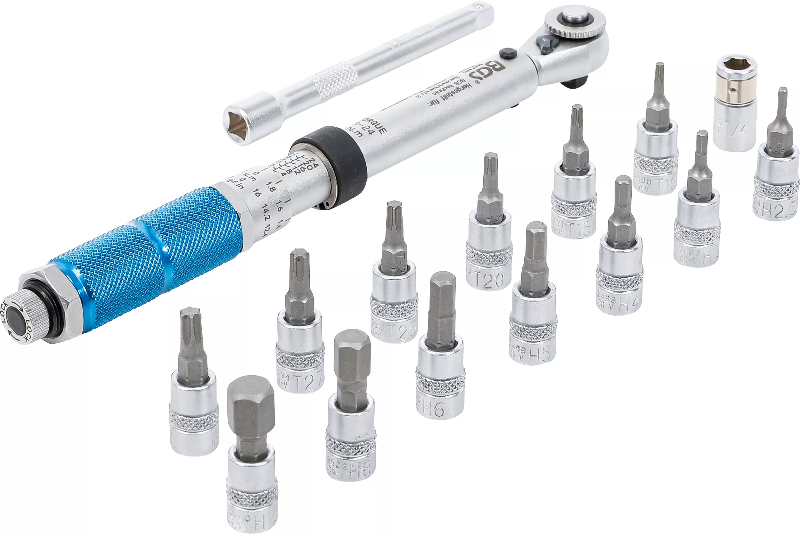 Set chei dinamometrice | 6,3 mm (1/4") | 3 - 24 Nm | 16 piese [4]