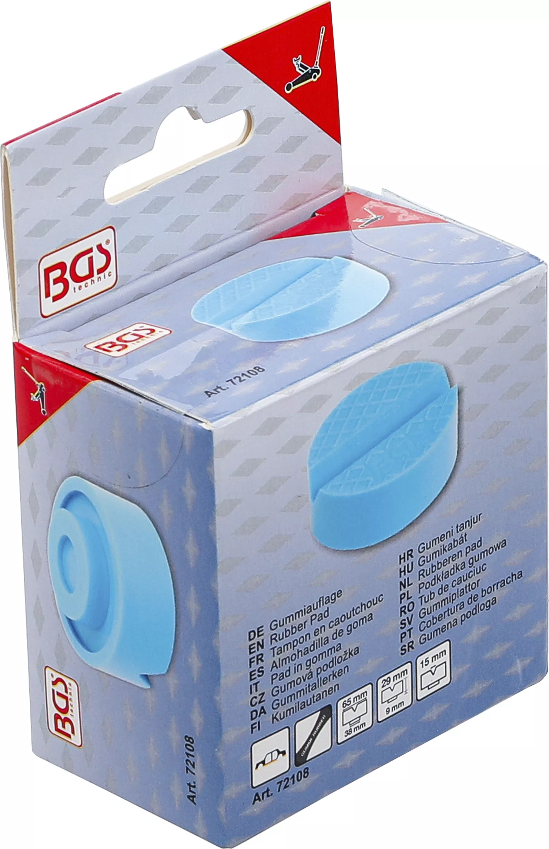 Tub de cauciuc | pentru cric vehicule | 65 x 38 mm [5]