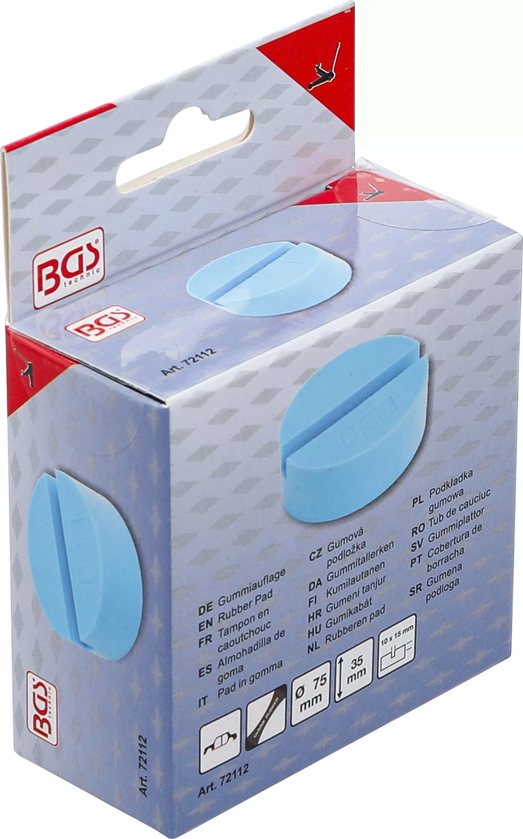 Tub de cauciuc | pentru cric vehicule | 75 x 35 mm [5]