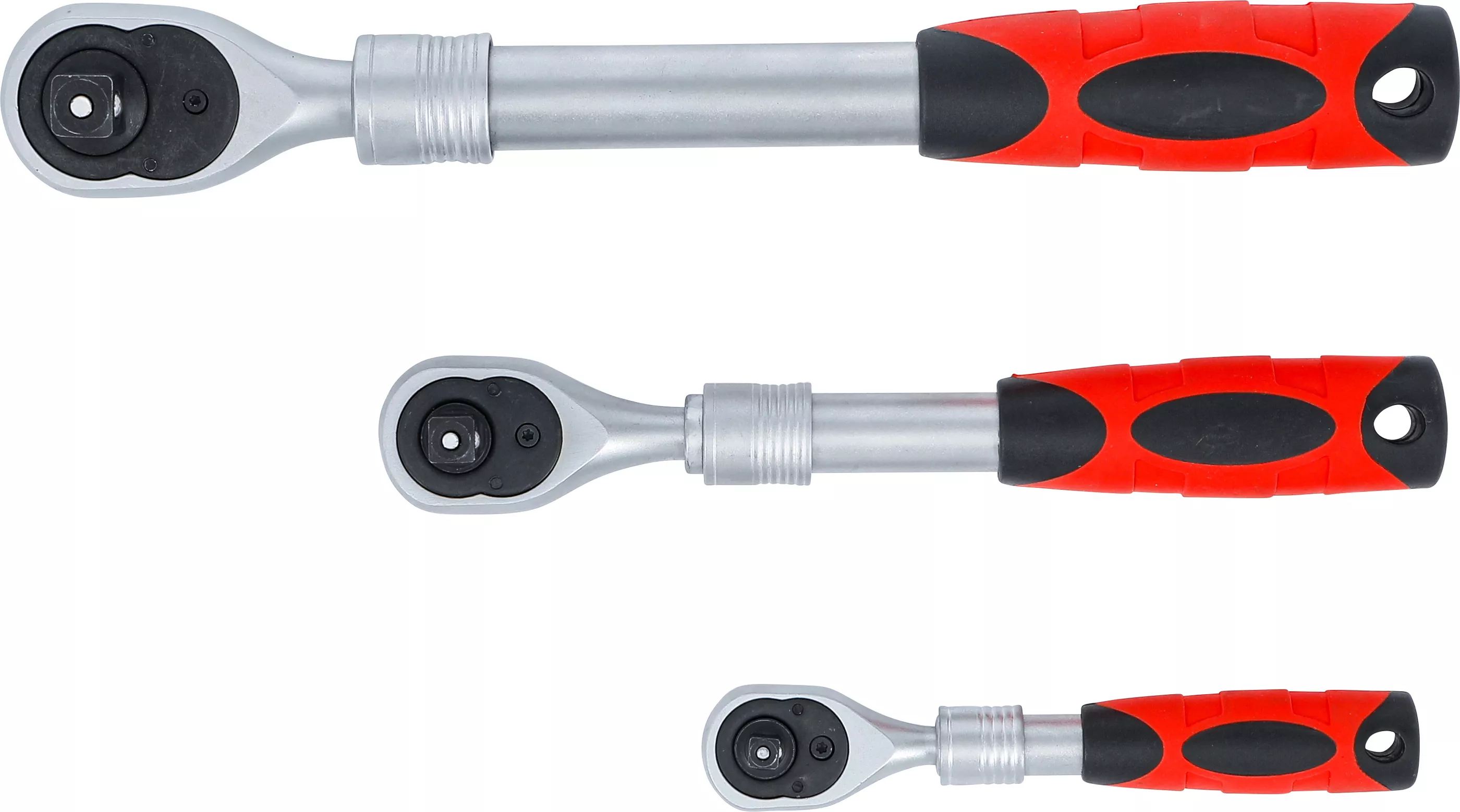 Set chei cu clichet reversibil | extensibil | 6,3 mm (1/4") - 10 mm (3/8") - 12,5 mm (1/2") | 3 piese [6]