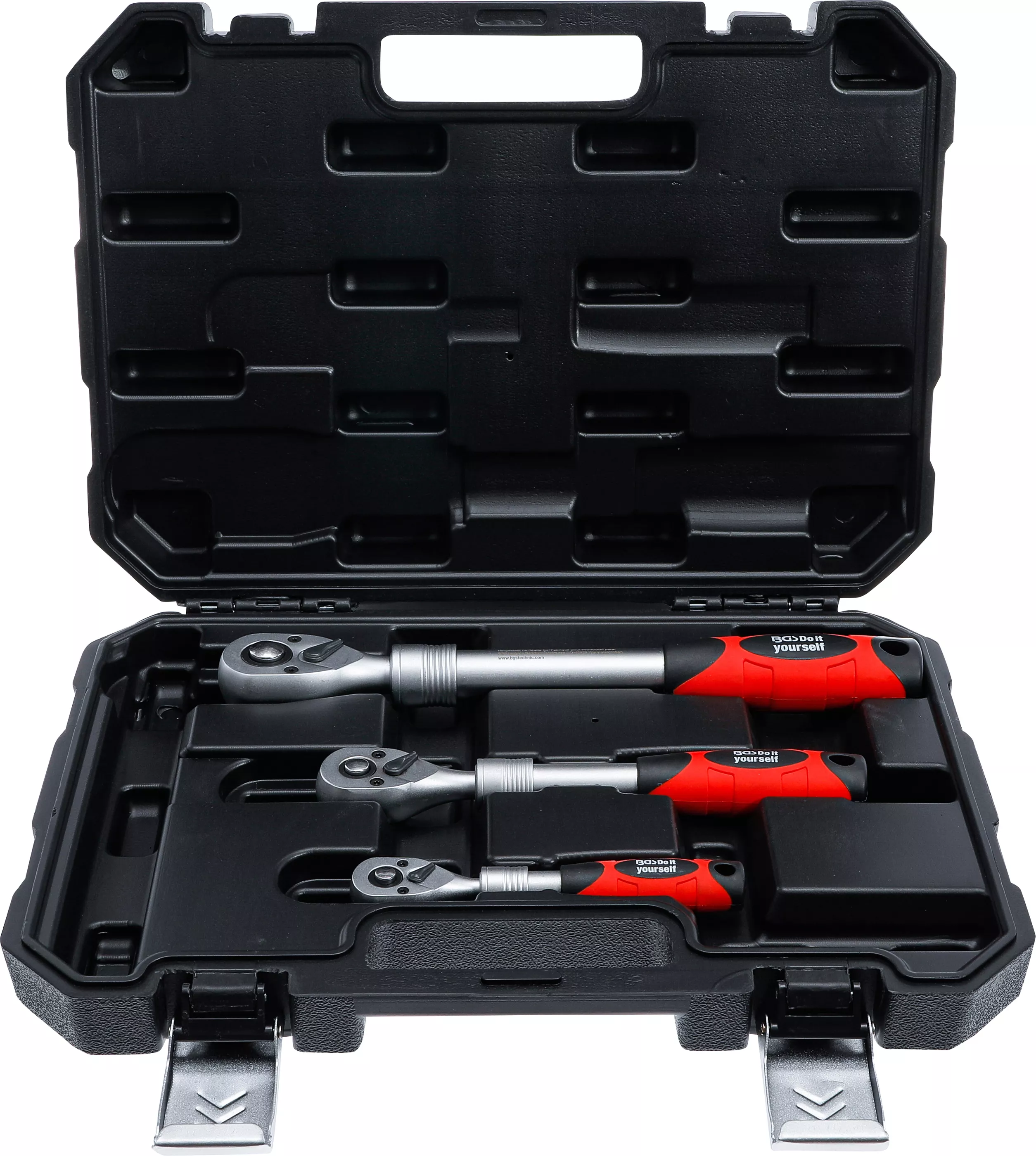 Set chei cu clichet reversibil | extensibil | 6,3 mm (1/4") - 10 mm (3/8") - 12,5 mm (1/2") | 3 piese [1]