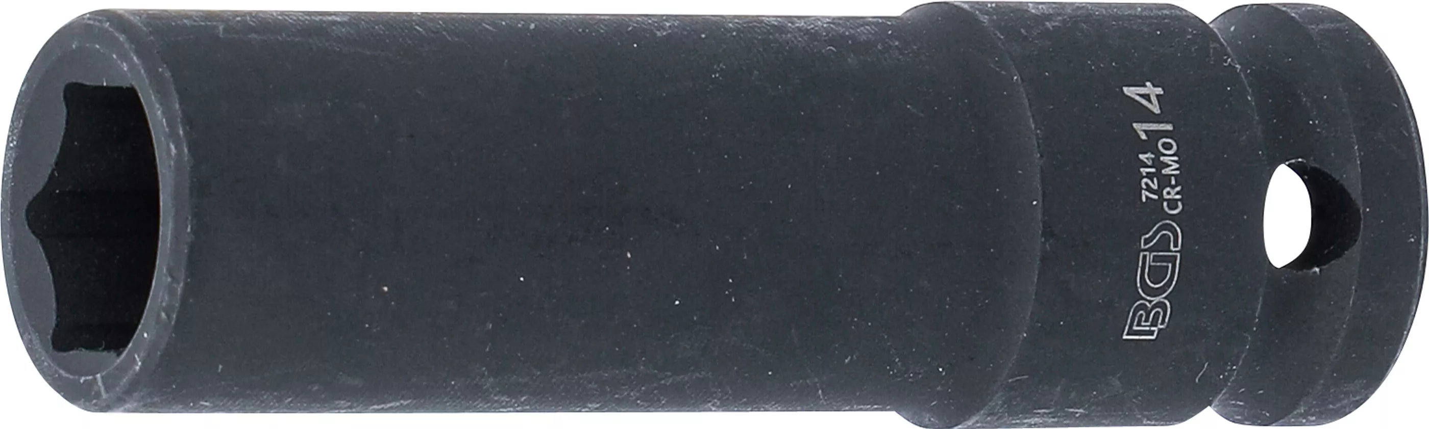 Cheie tubulara de impact, 6 colturi, lunga | 12,5 mm (1/2") | 14 mm [1]