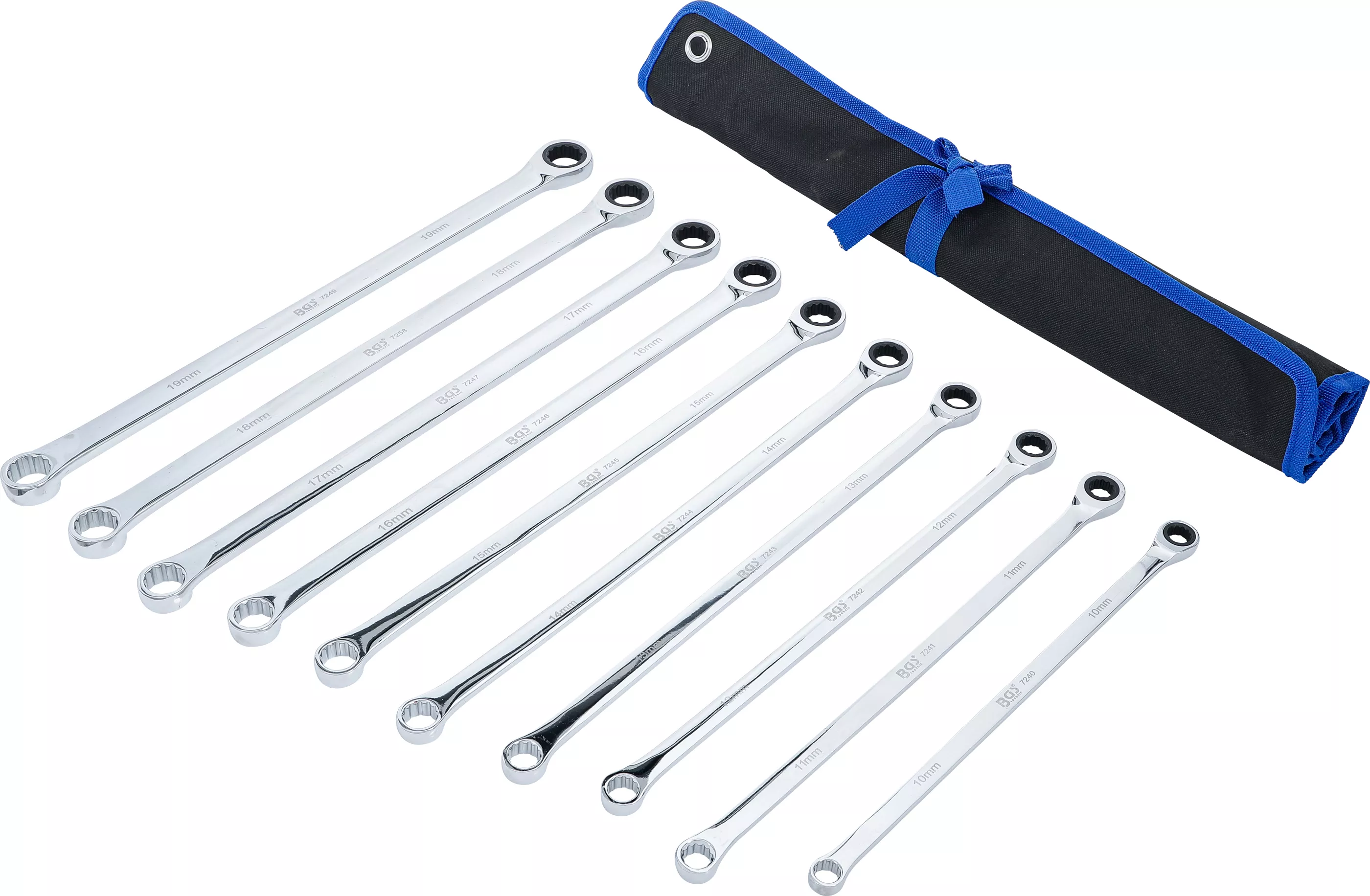 Set chei cu clichet si chei inelare | extra lungi | 10 - 19 mm | 10 piese [4]