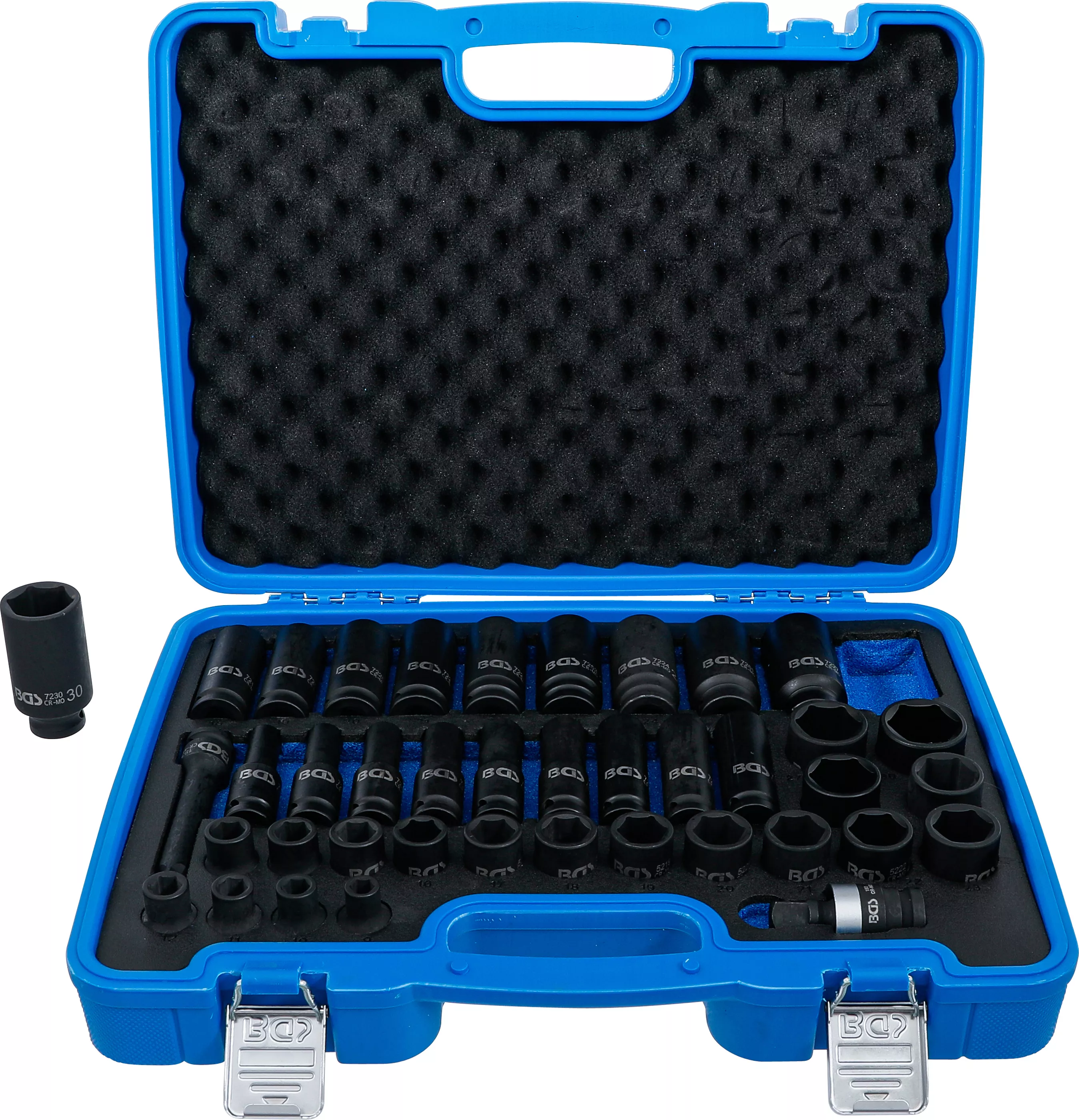 Scule - Set chei tubulare de impact 6 colturi | 12,5 mm (1/2") | 9 - 30 mm | 40 piese