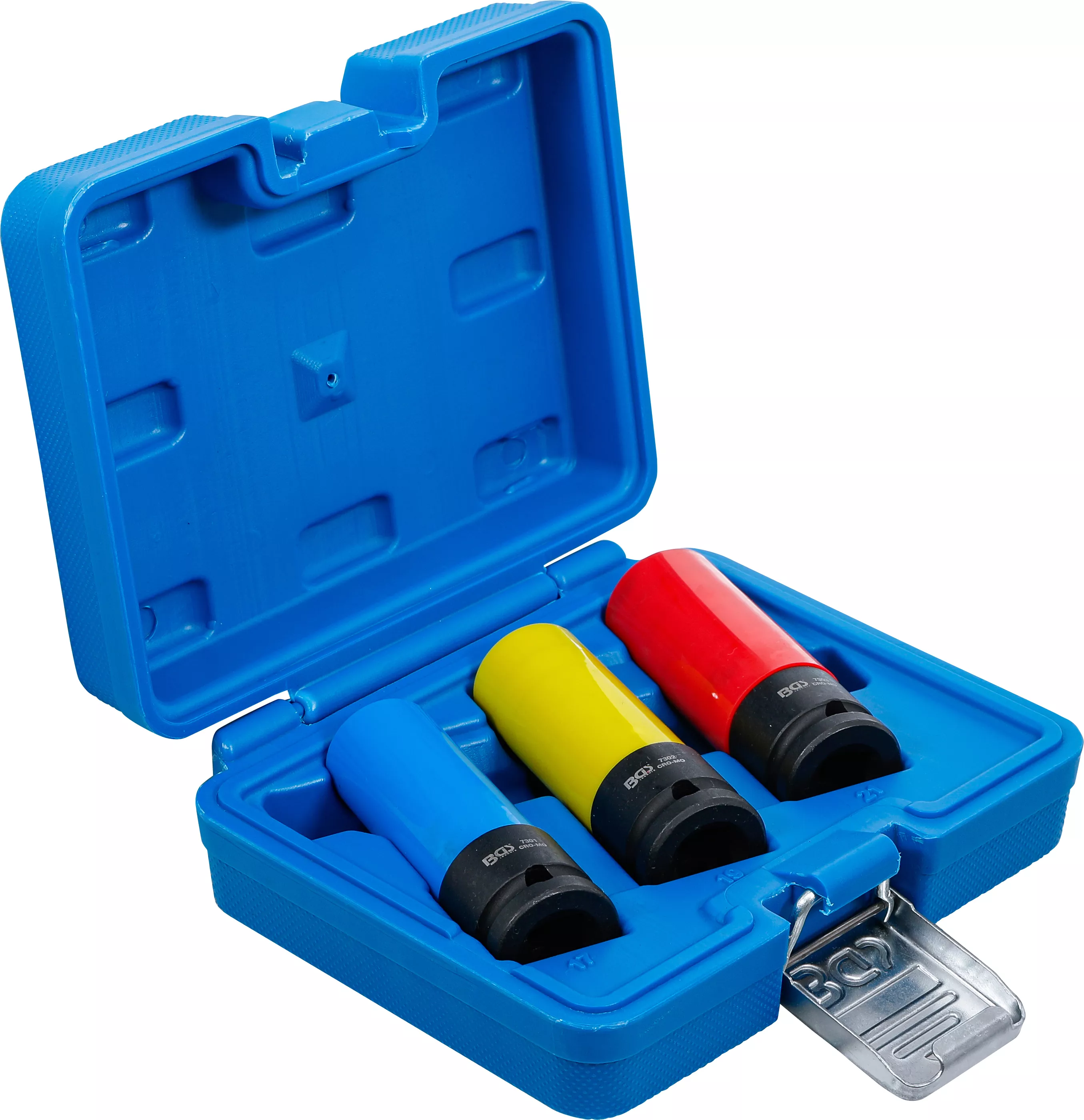 Set capete cheie de impact cu protectie | 12,5 mm (1/2") | 17 / 19 / 21 mm | 3 piese [2]