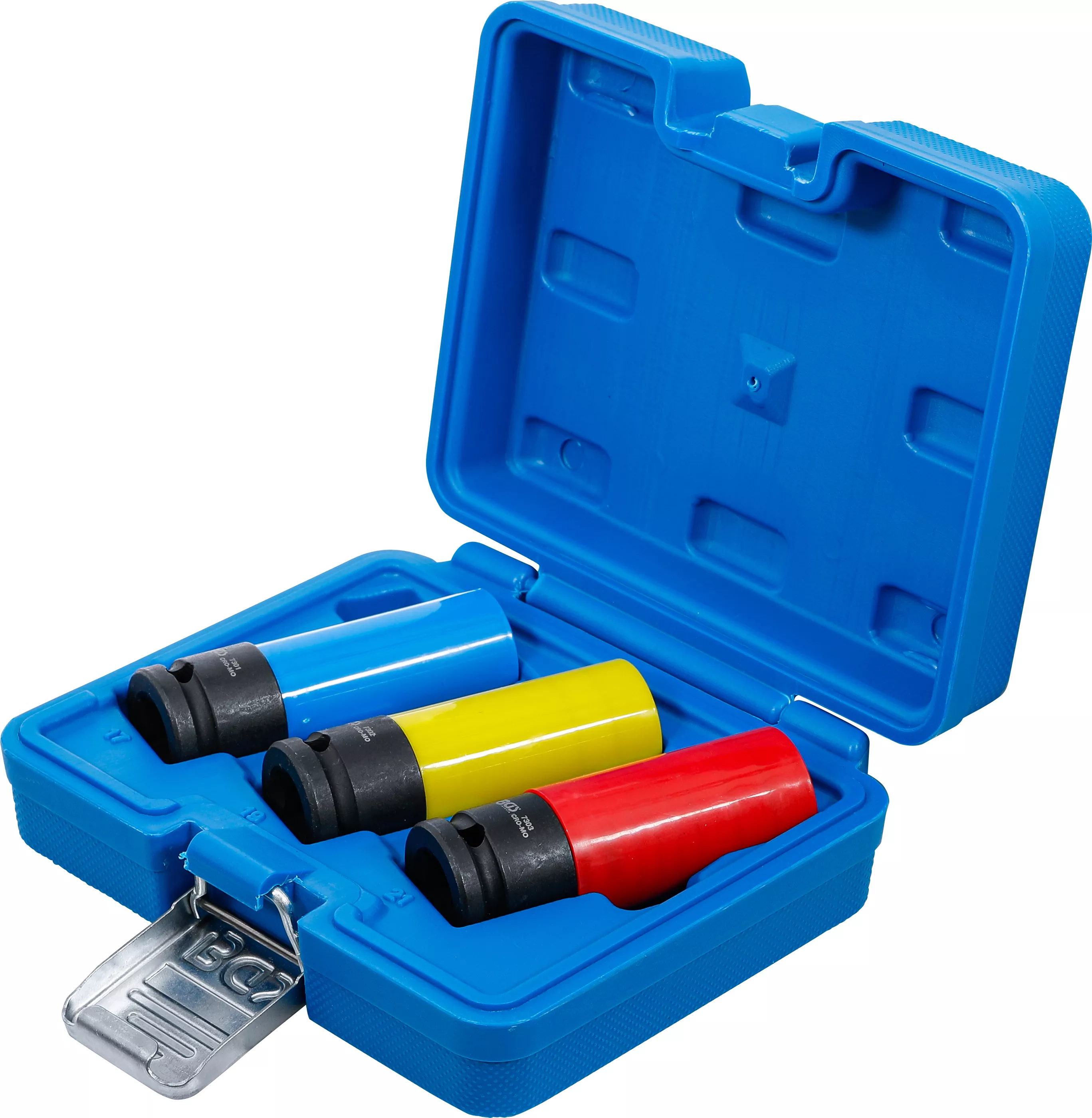 Set capete cheie de impact cu protectie | 12,5 mm (1/2") | 17 / 19 / 21 mm | 3 piese [3]