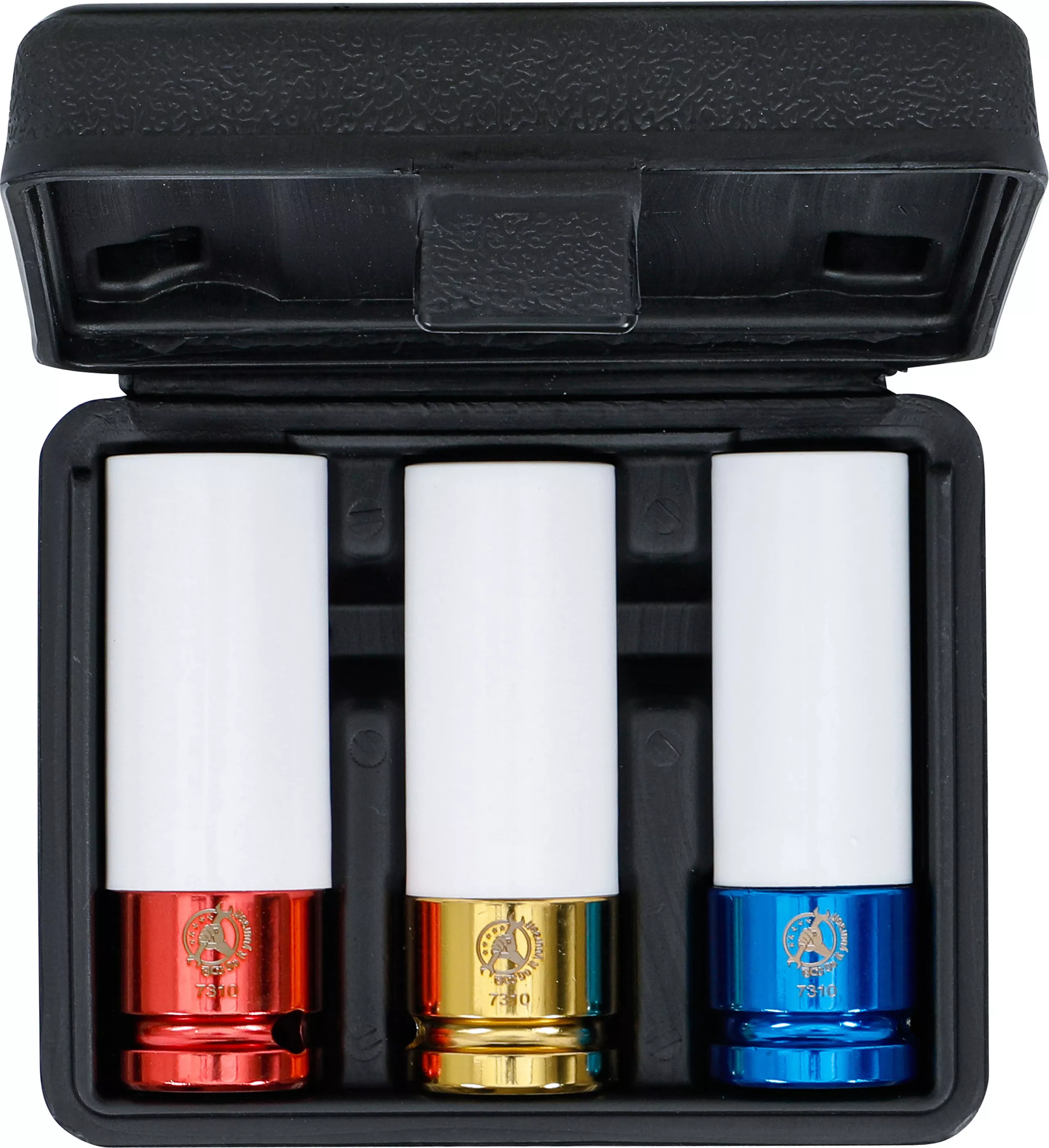 Set capete cheie de impact cu protectie | Antrenare patrat interior 12,5 mm (1/2") | 17 - 19 - 21 mm | 3 piese [4]