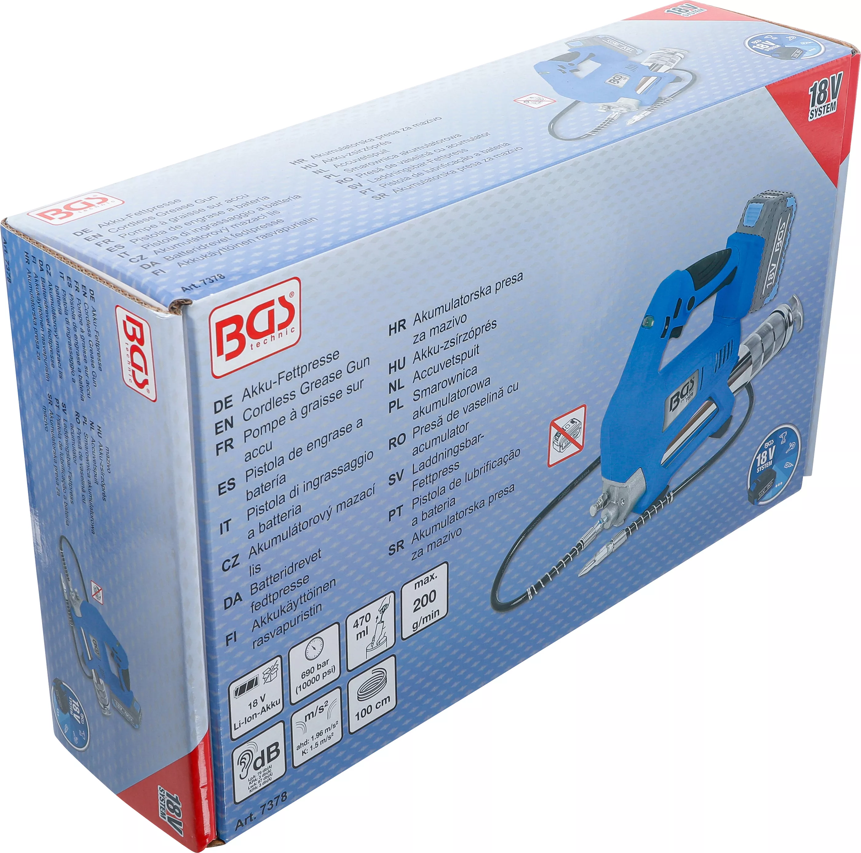Presa de vaselina cu acumulator | 18 V | fara acumulator [6]