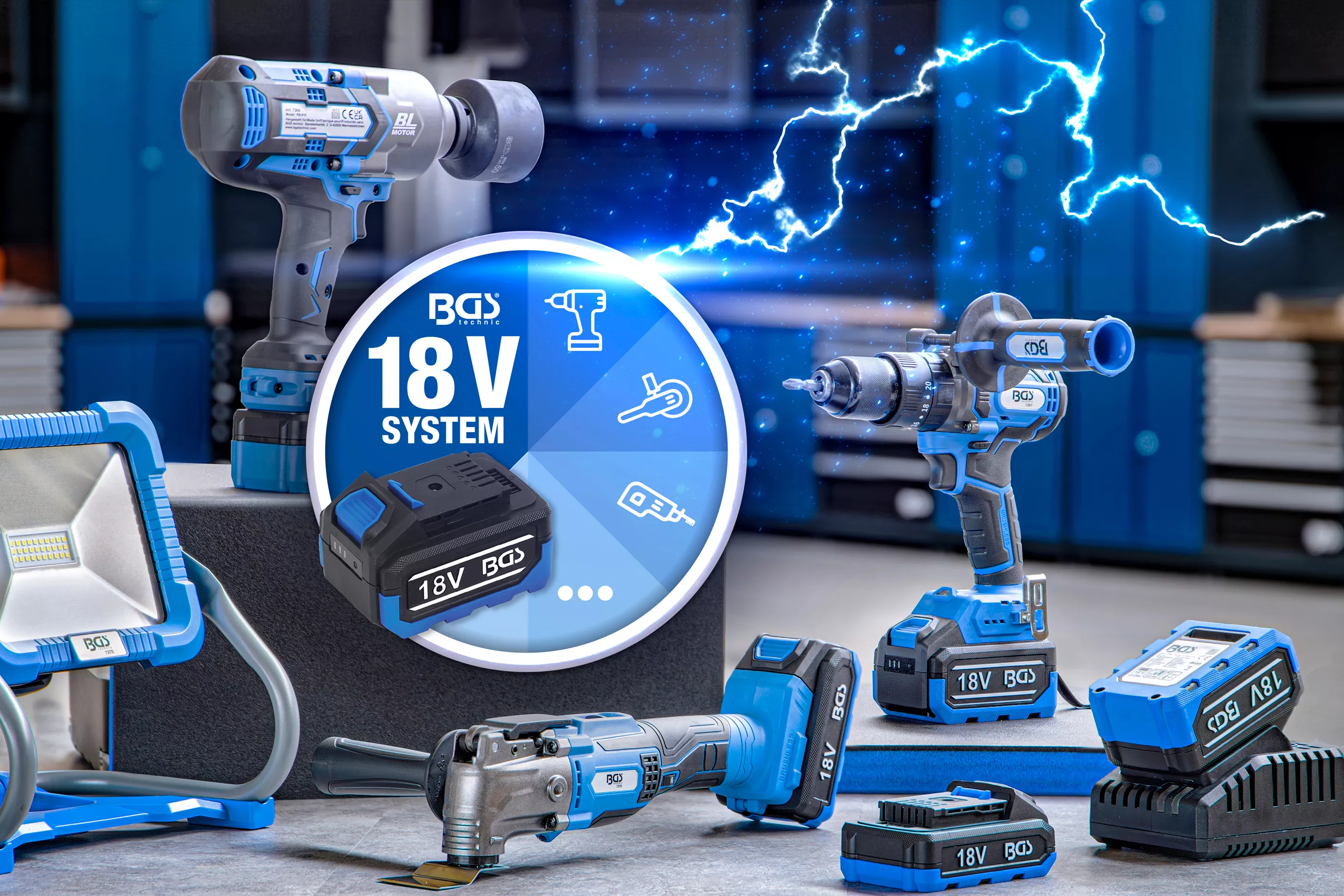 Set surubelnita cu impact cu acumulator | fara perii | 550 Nm | 18 V | cu acumulator si incarcator rapid [2]
