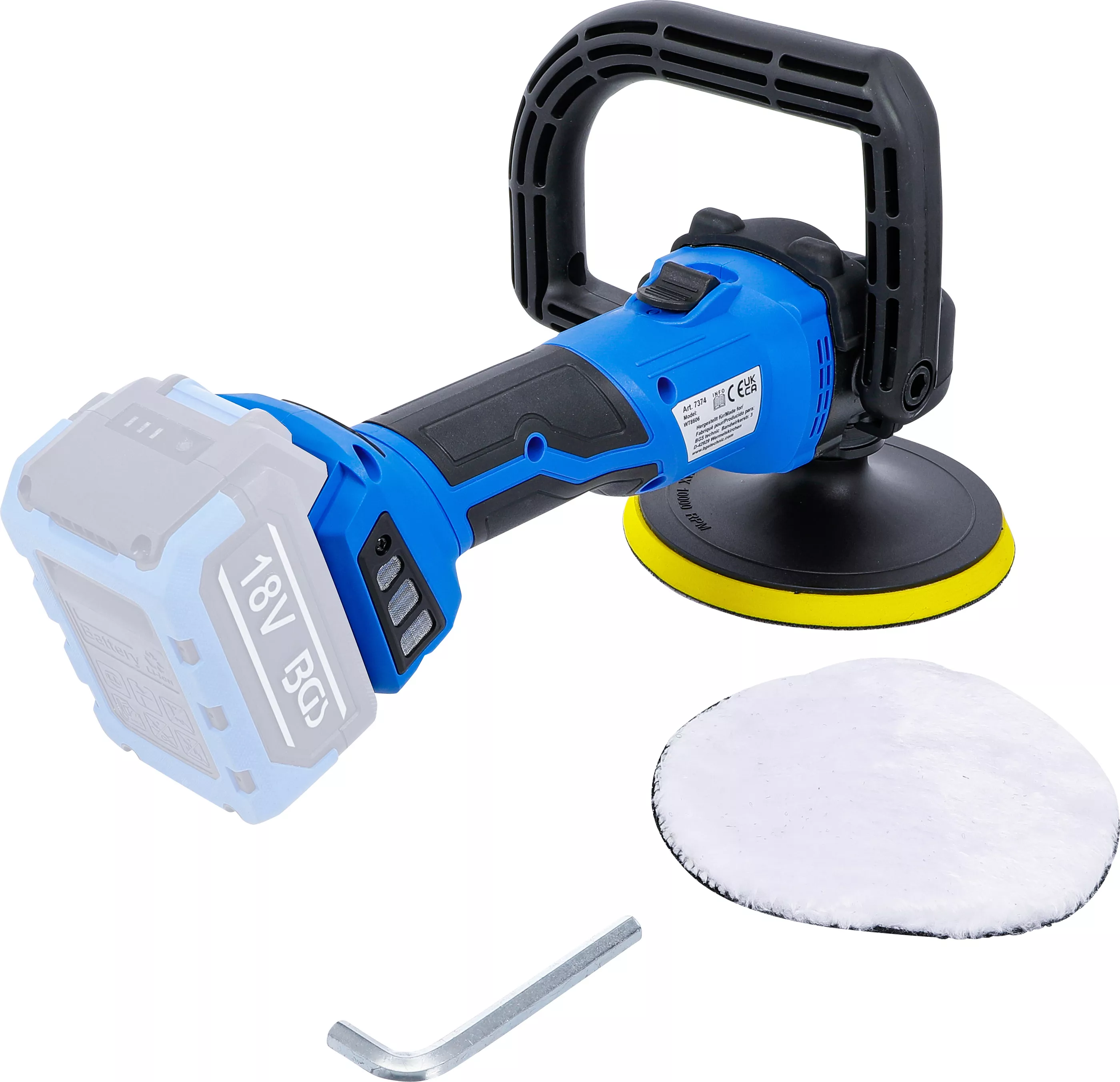 Set masina de polizat si slefuit cu acumulator | fara perii | 18 V | cu acumulator si incarcator rapid [6]