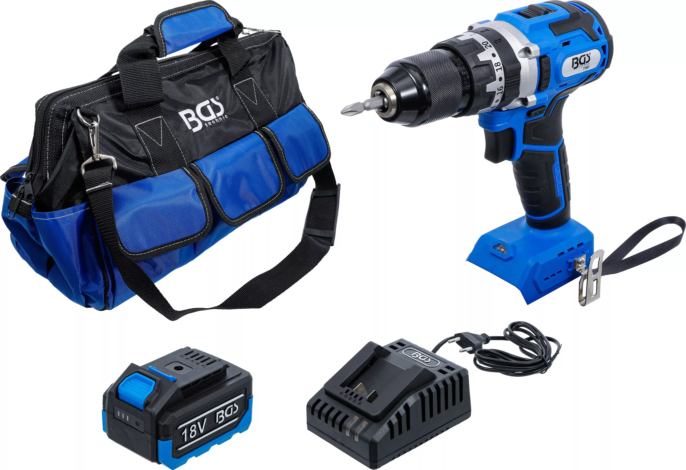 Set surubelnita cu impact cu acumulator | fara perii | 65 Nm | 18 V | cu acumulator si incarcator rapid [1]