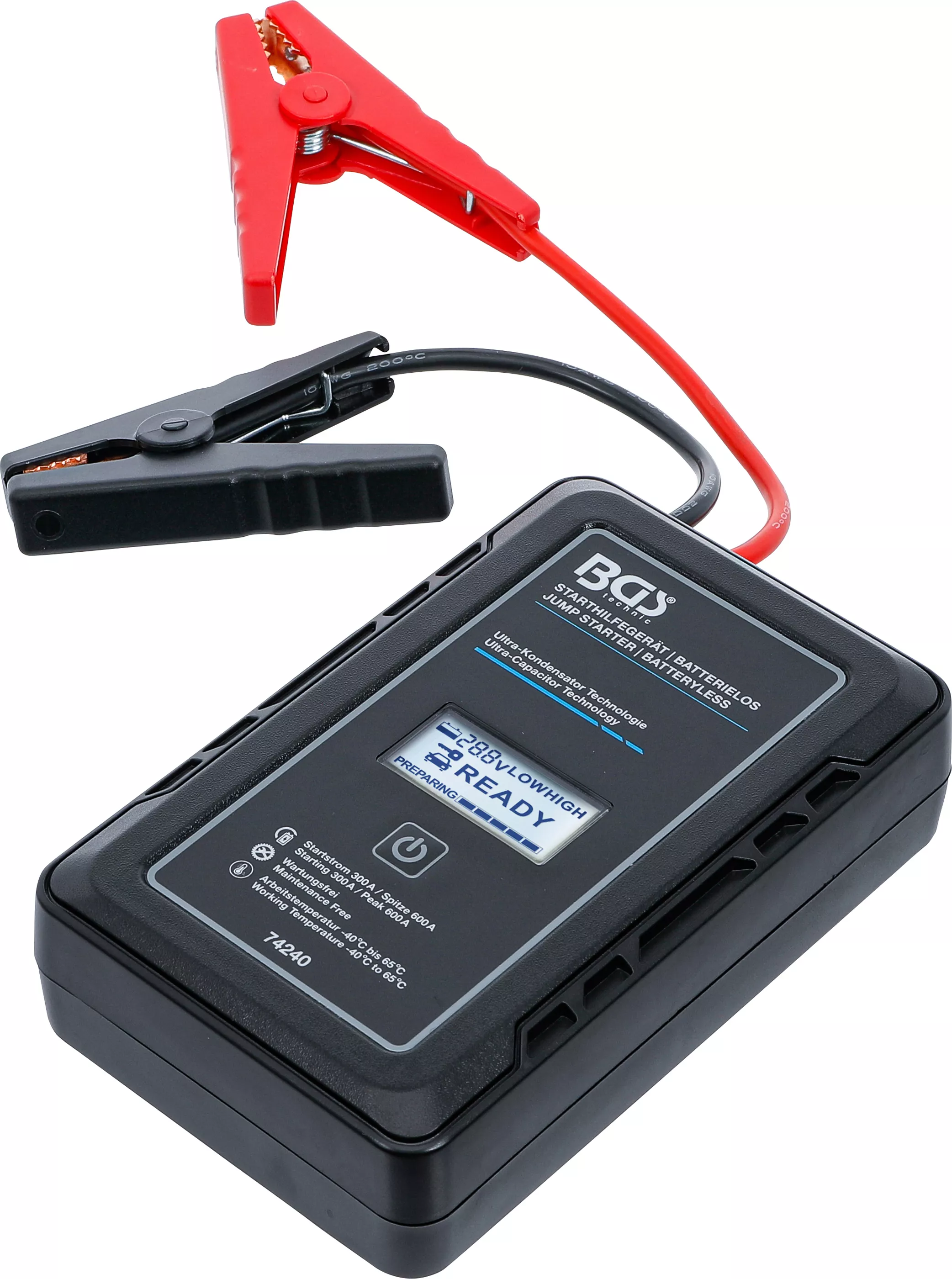 Roboti De Pornire - Aparat ajutor pornire | fara baterie | cu tehnologie cu ultra-condensatoare | 12 V / 300 A / 600 A