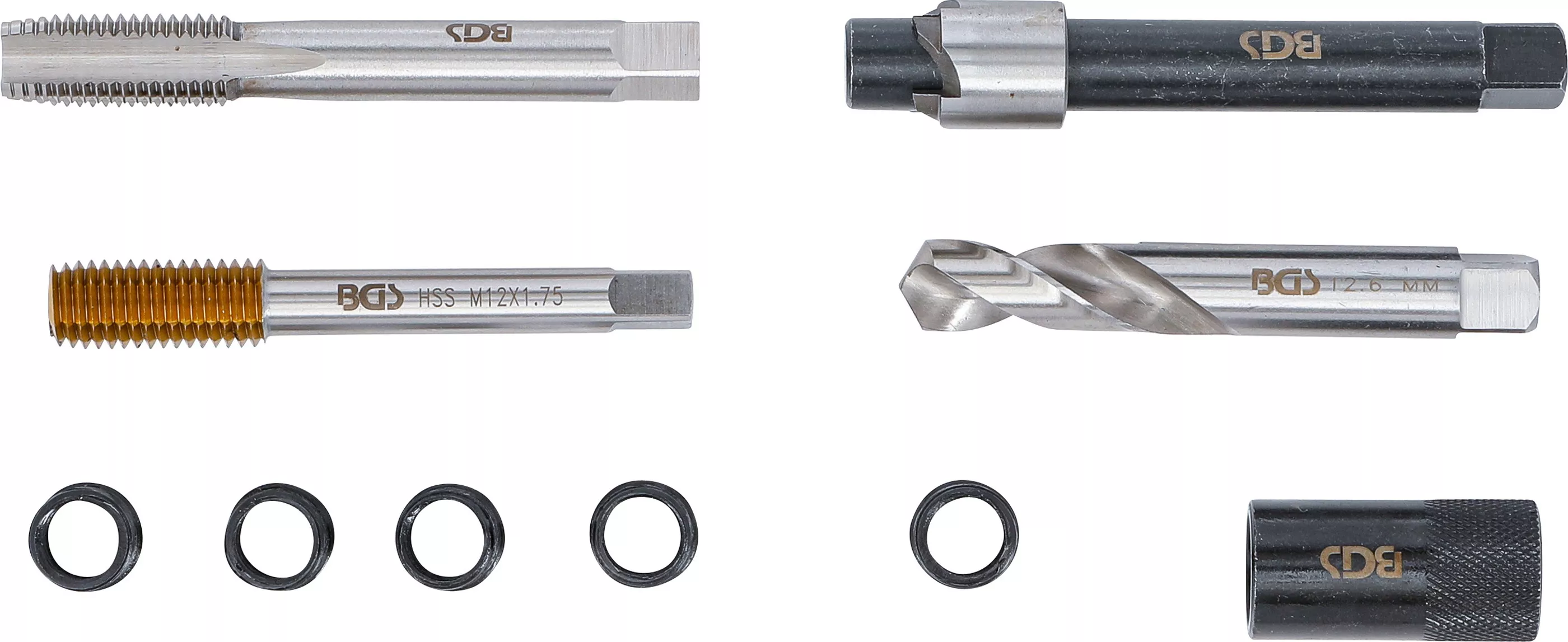 Set reparatie pentru filet baie scurgere ulei | pentru bai de ulei din aluminiu | M12 x 1,75 mm [6]