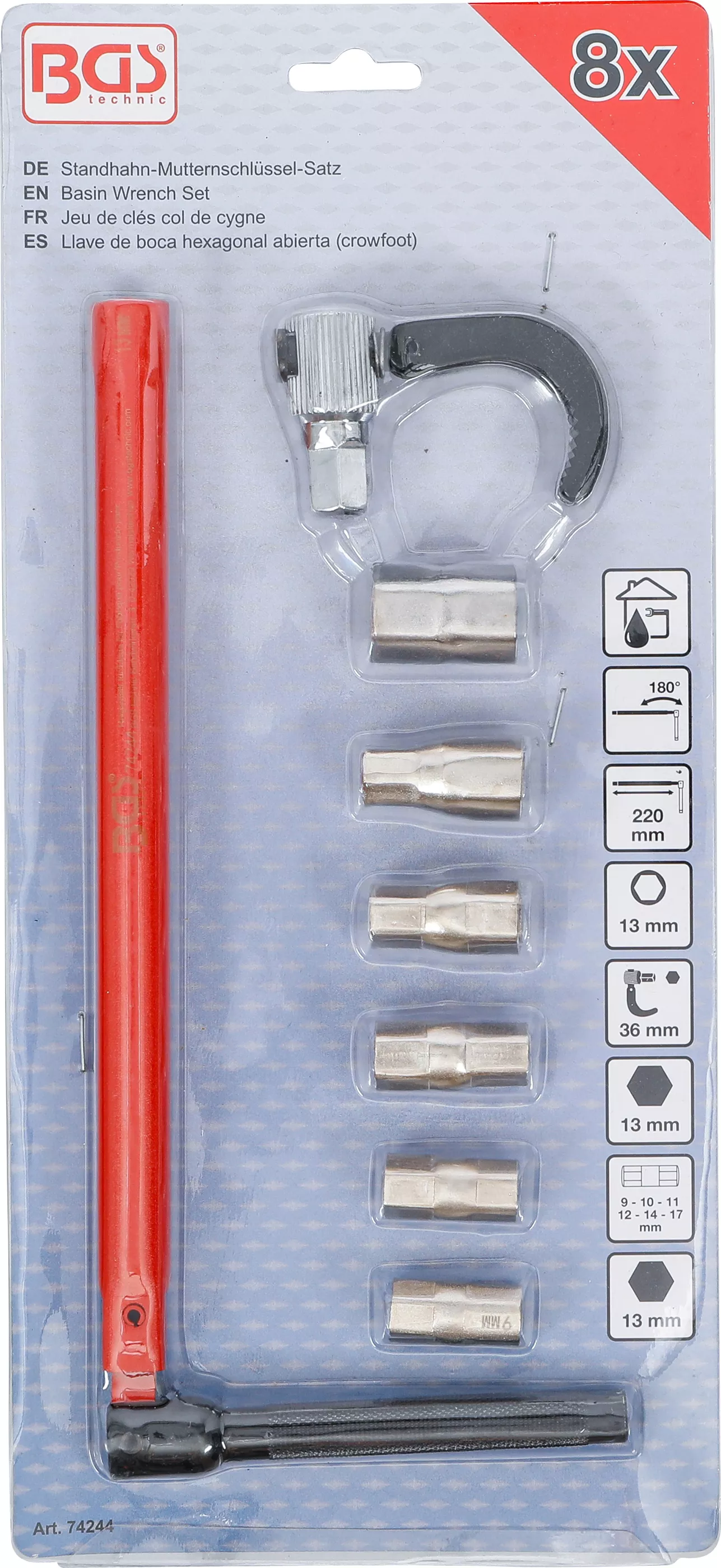 Set Chei piulite robinete aplicate | 8 piese [4]