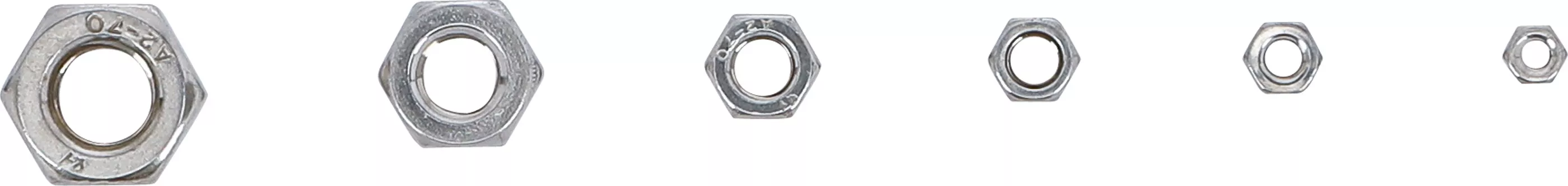 Sortiment piulite hexagonale | otel superior | 300 piese [2]