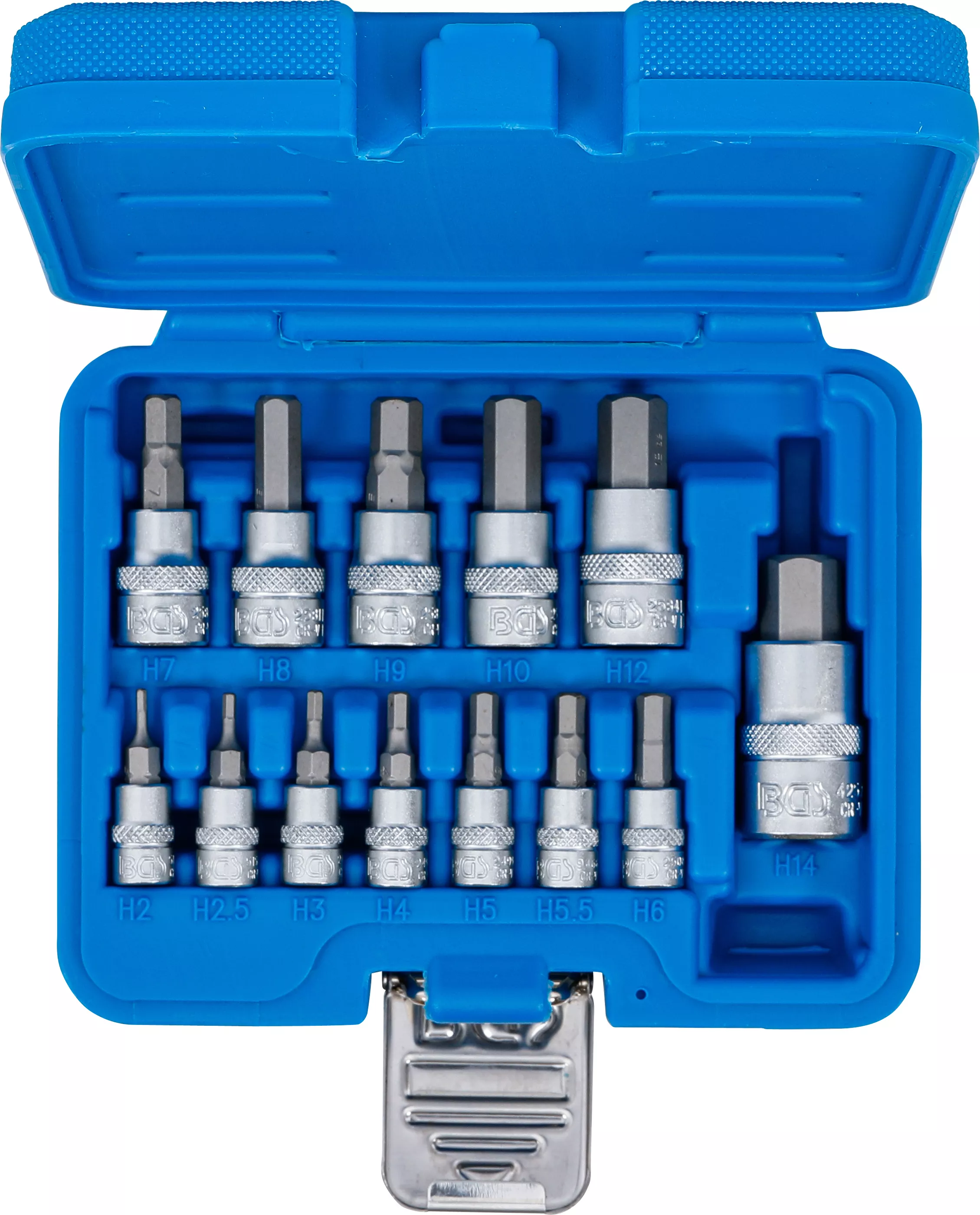 Set biti | 6,3 mm (1/4") / 10 mm (3/8") / 12,5 mm (1/2") | hexagon interior 2 - 14 mm | 13 piese [4]