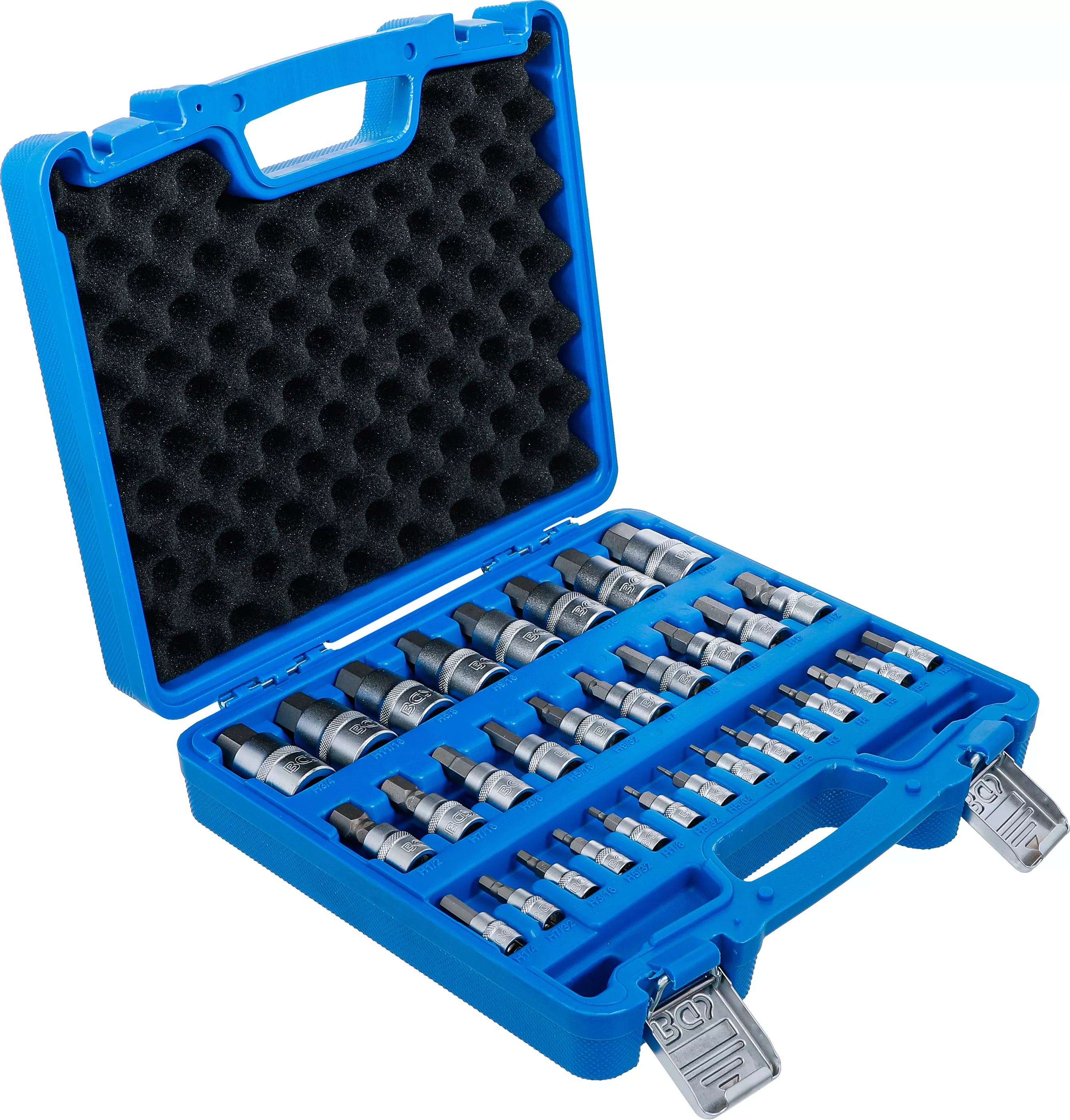 Set biti | 6,3 mm (1/4") / 10 mm (3/8") / 12,5 mm (1/2") | hexagon interior 2 - 19 mm / 1/4 - 9/16" | marimi metric si toli | 32 piese [2]