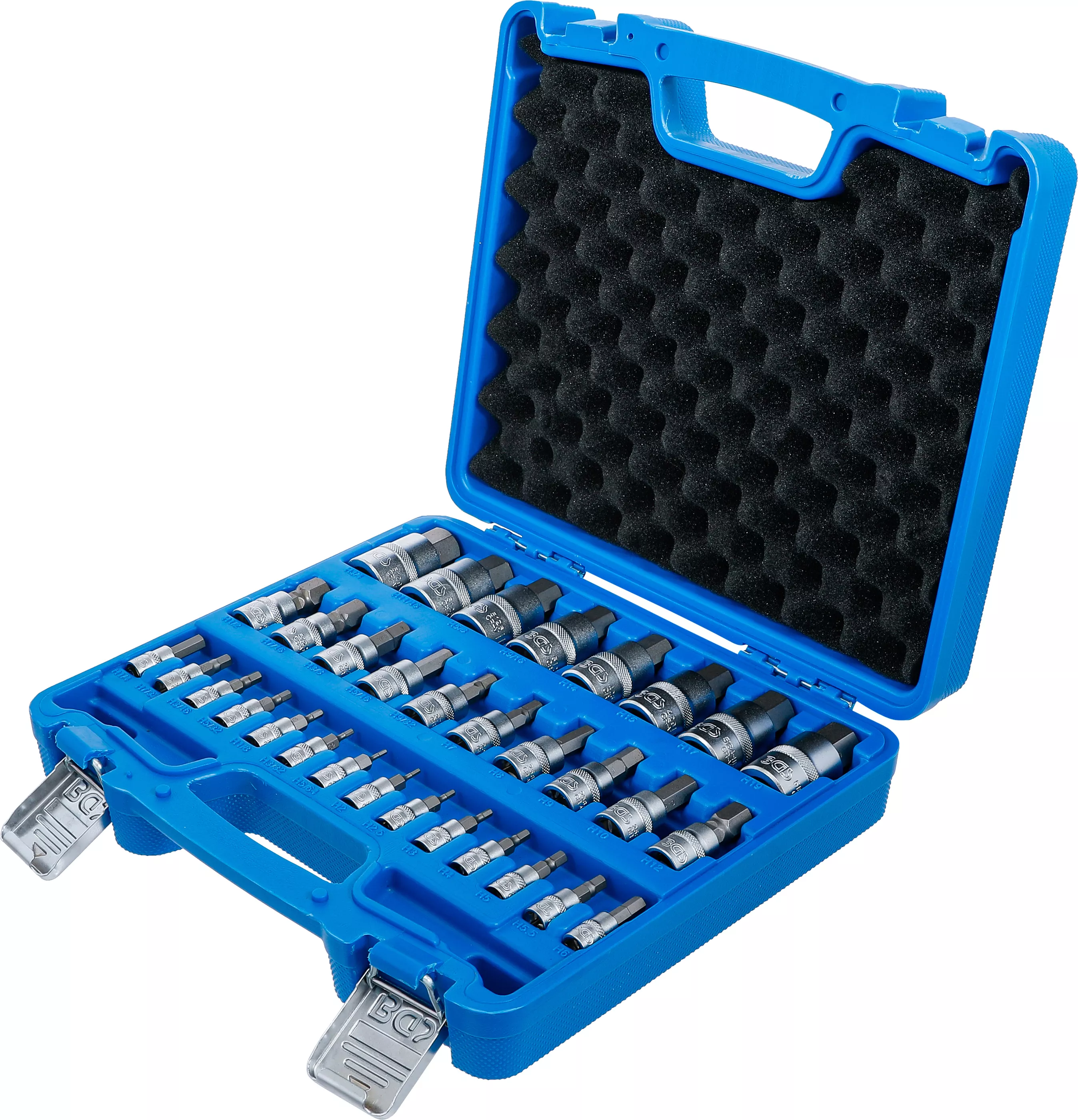 Set biti | 6,3 mm (1/4") / 10 mm (3/8") / 12,5 mm (1/2") | hexagon interior 2 - 19 mm / 1/4 - 9/16" | marimi metric si toli | 32 piese [3]