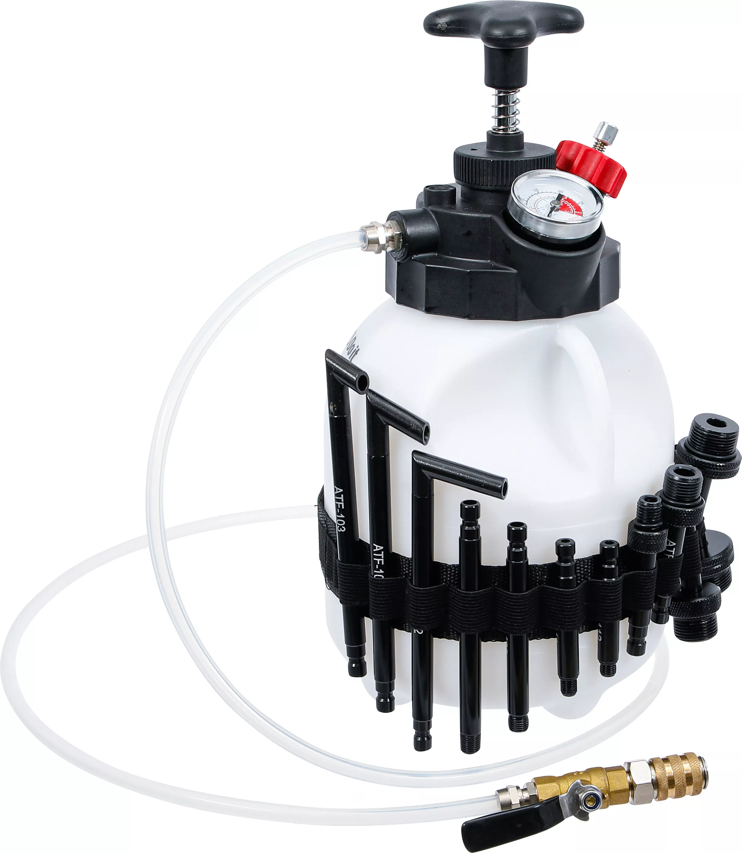 Scule - Aparat umplere ulei transmisie cu pompa manuala | cu 12 adaptoare | 3 l