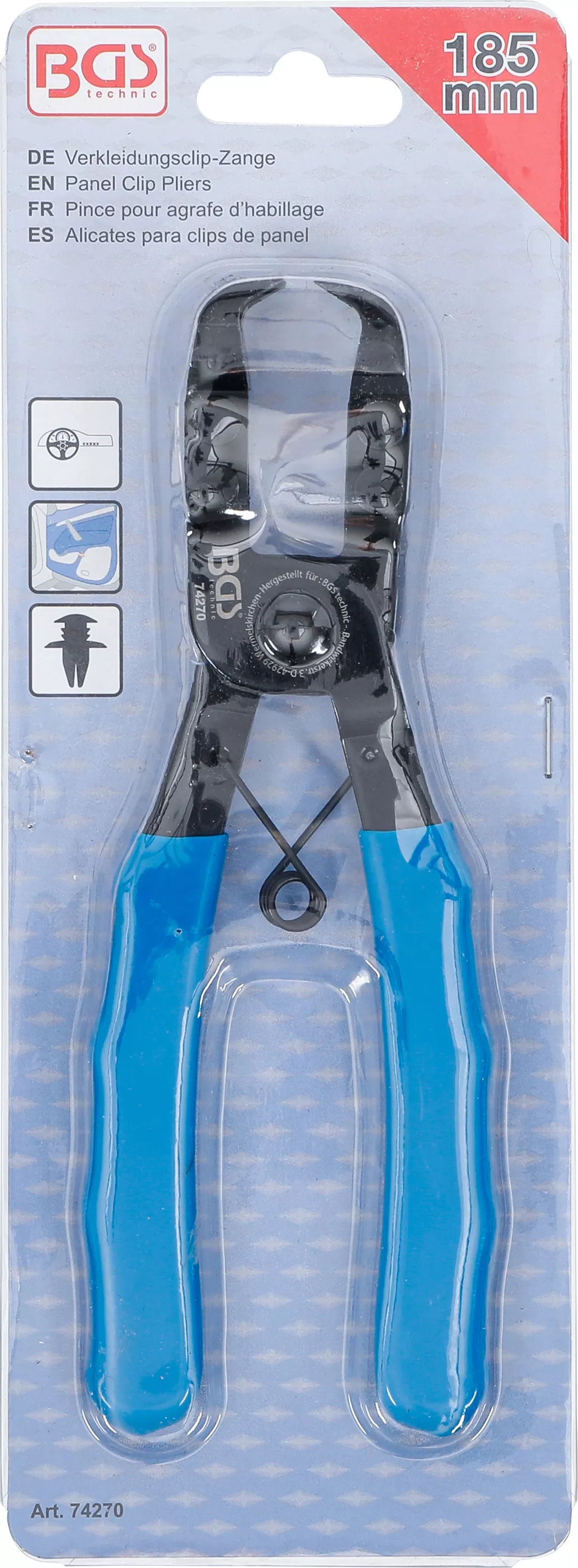 Cleste clipsuri capitonaj | 185 mm [6]