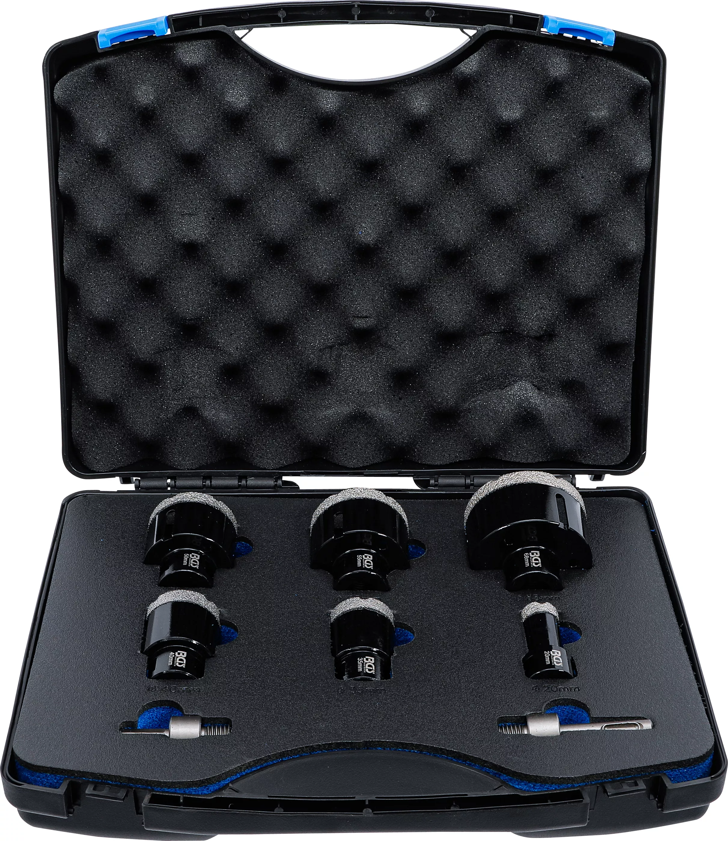 Burghie tubulare pentru miez / Coroane de găurire / Coroane de tăiere - Set coroane gaurire diamantate | 20 - 68 mm | 8 piese