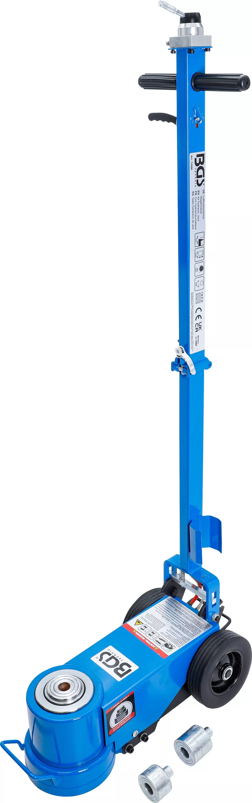 Necesar de atelier - Cric vehicule | pneumatic-hidraulic | deplasabil | 40 / 80 t