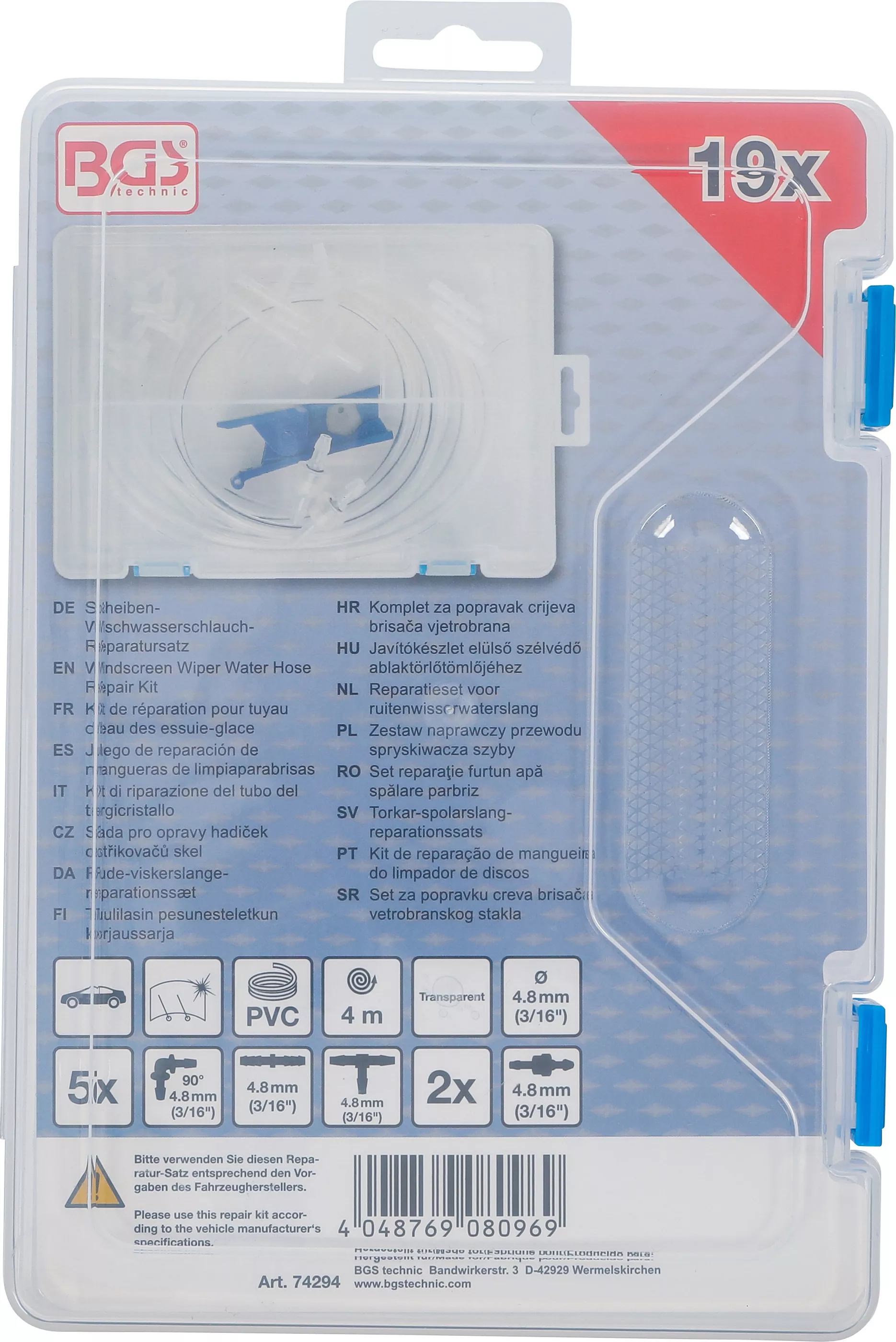 Set reparatie furtun apa spalare parbriz | 19 piese [3]