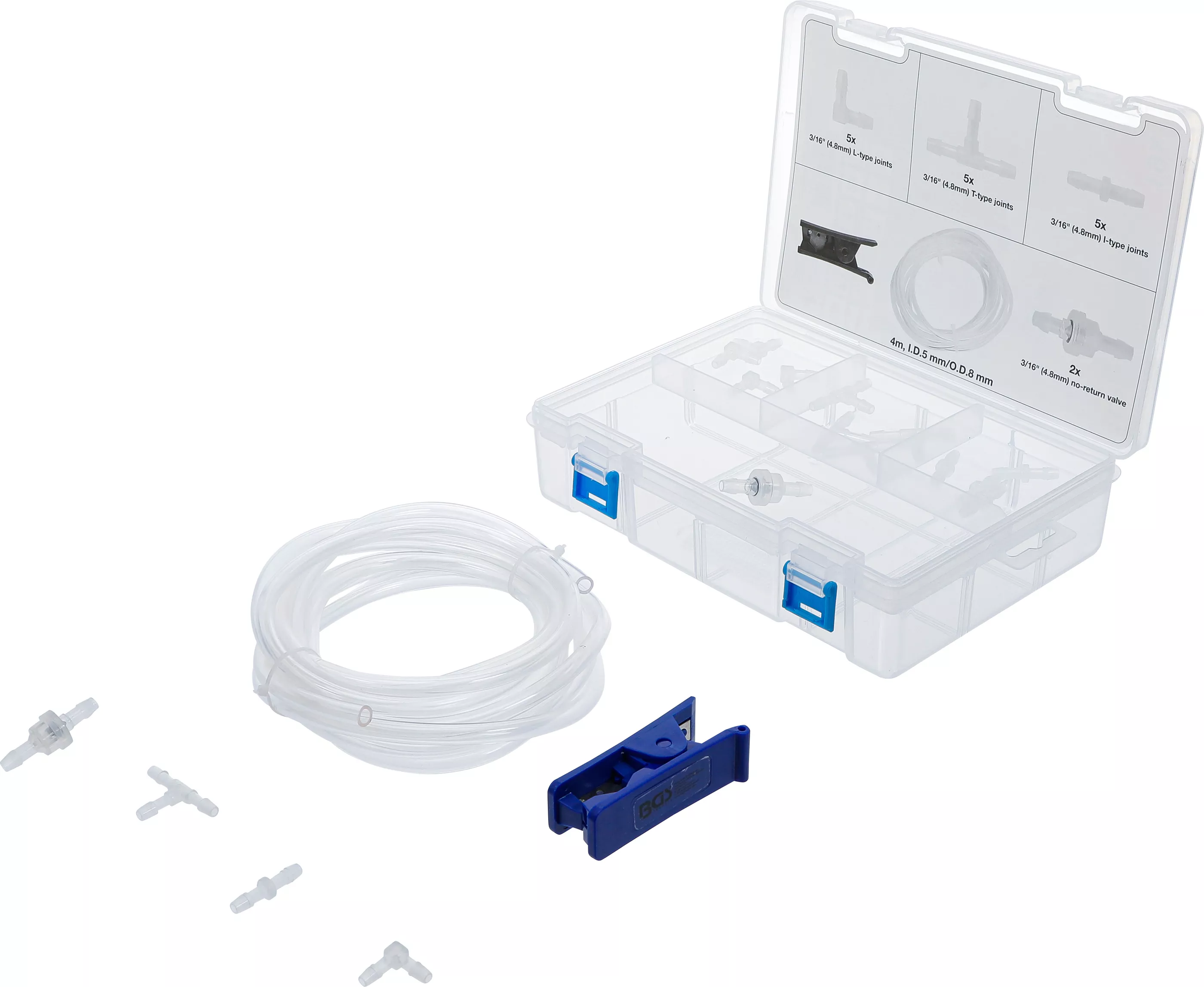 Scule - Set reparatie furtun apa spalare parbriz | 19 piese