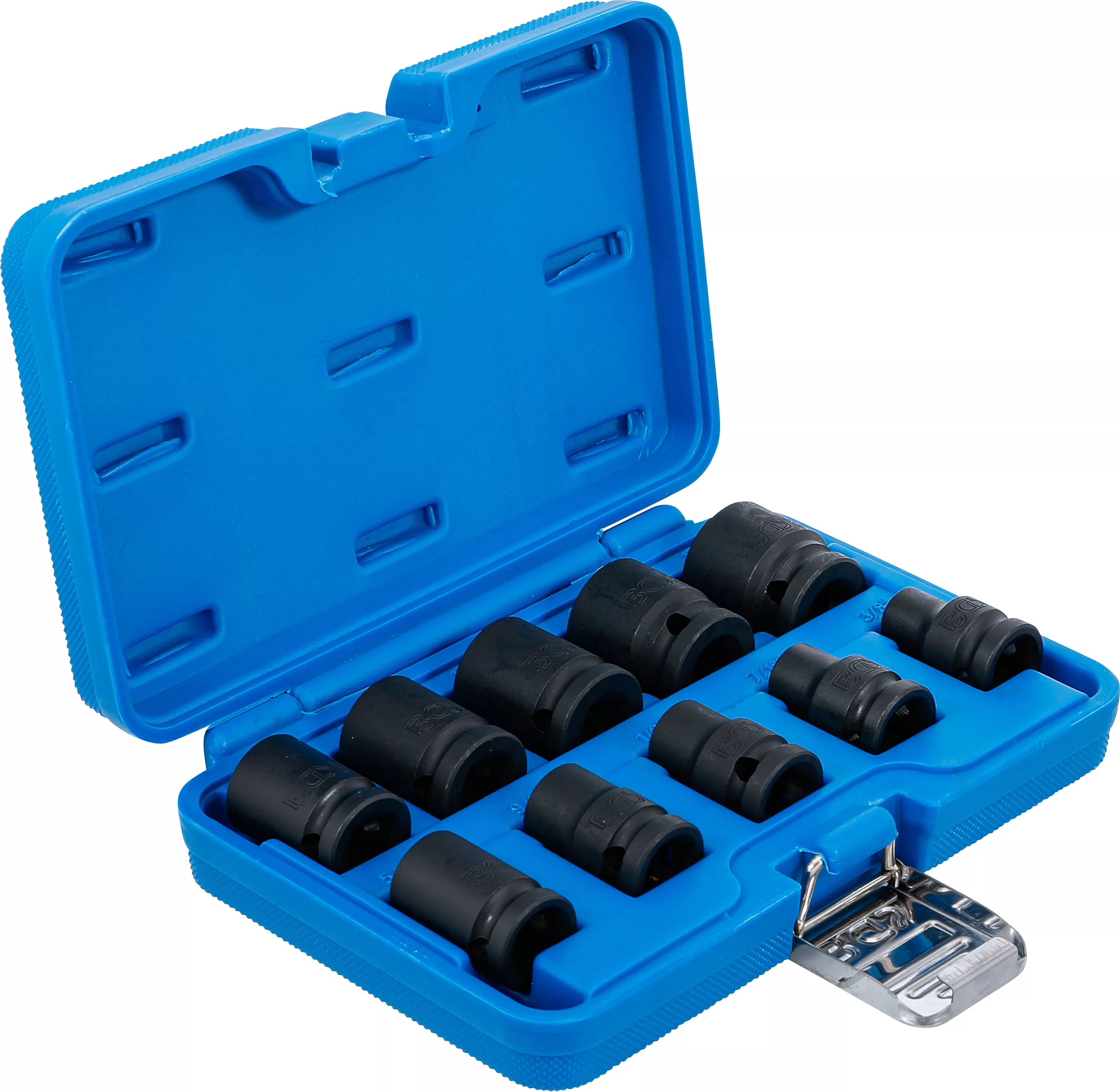 Set chei tubulare de impact 6 colturi | 12,5 mm (1/2") | 3/8 - 15/16" | Marimi in toli | 10 piese [2]