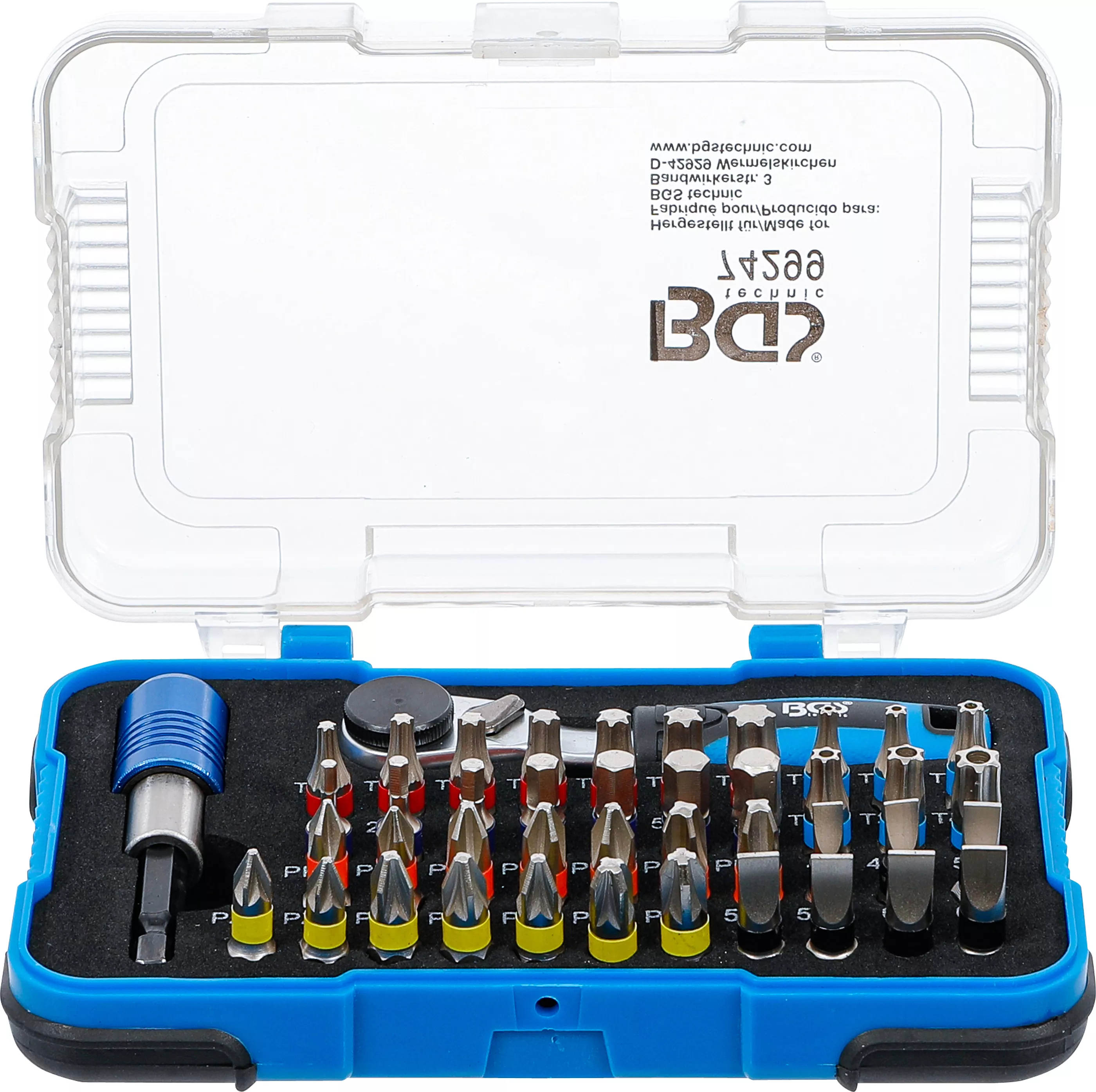 Set biti Color | cu clichet biti | Antrenare hexagon exterior 6,3 mm (1/4") | 43 piese [5]