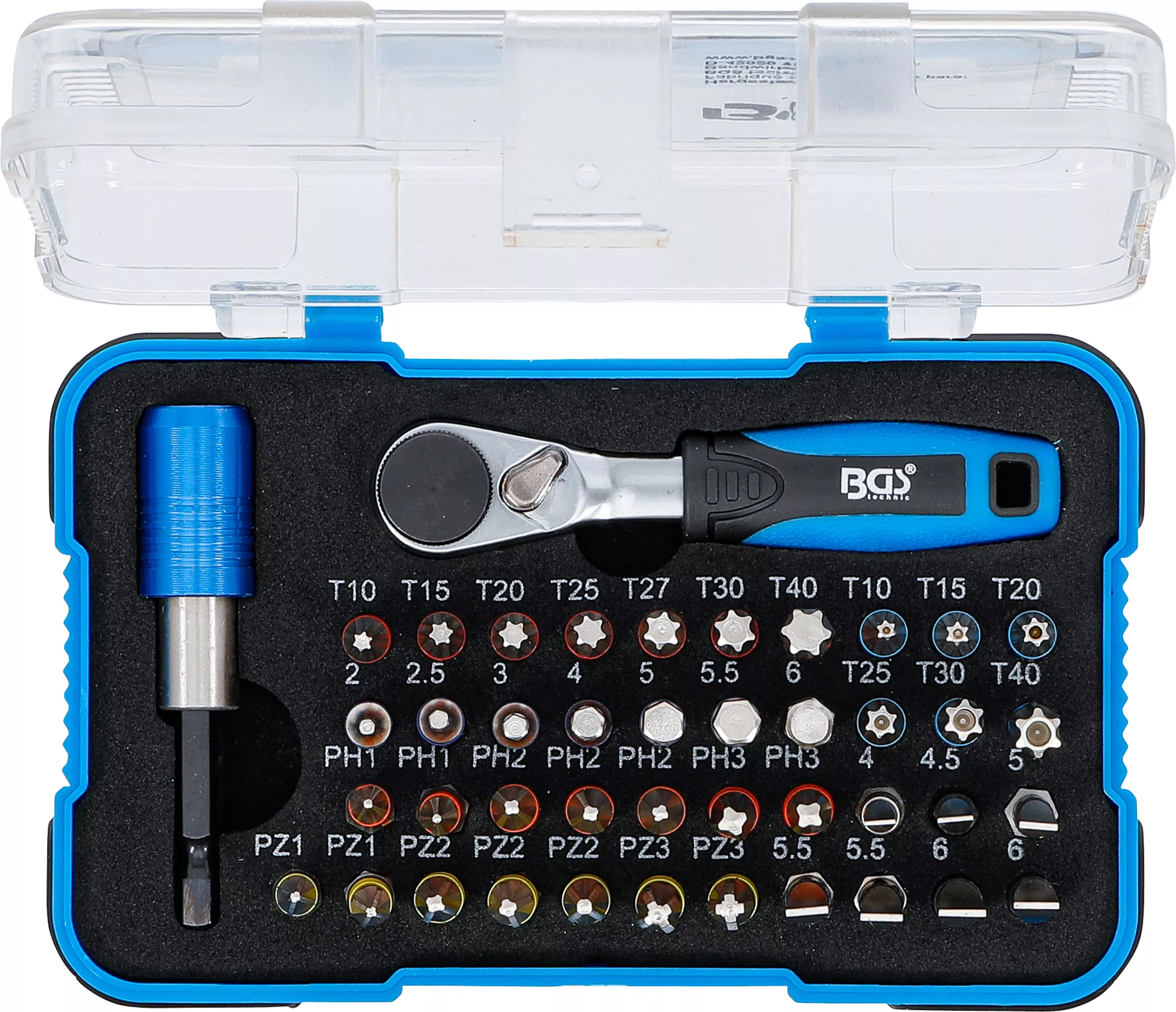Set biti Color | cu clichet biti | Antrenare hexagon exterior 6,3 mm (1/4") | 43 piese [7]