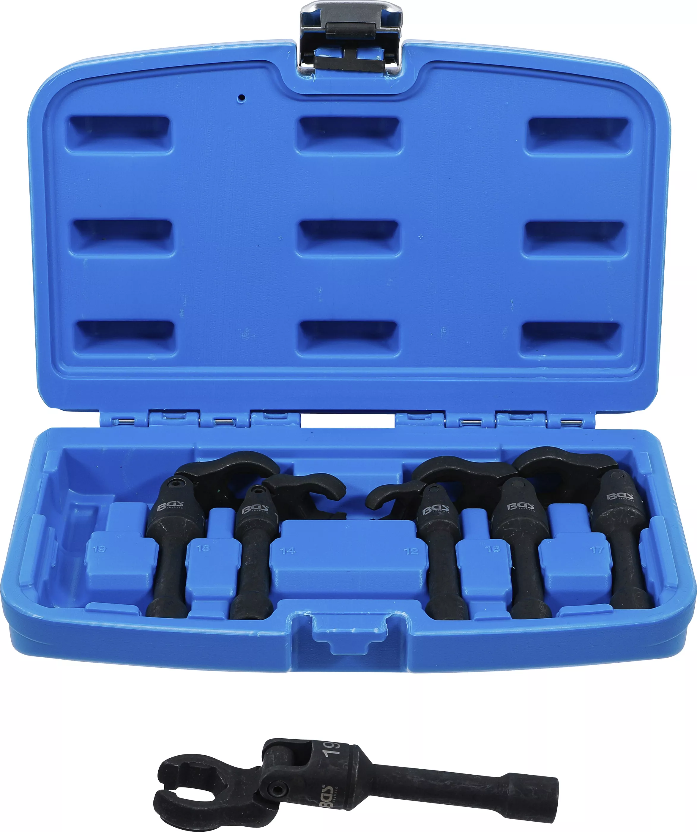 Chei de şuruburi - Set chei cu dinte | 10 mm (3/8") | cu articulatie | 6 piese