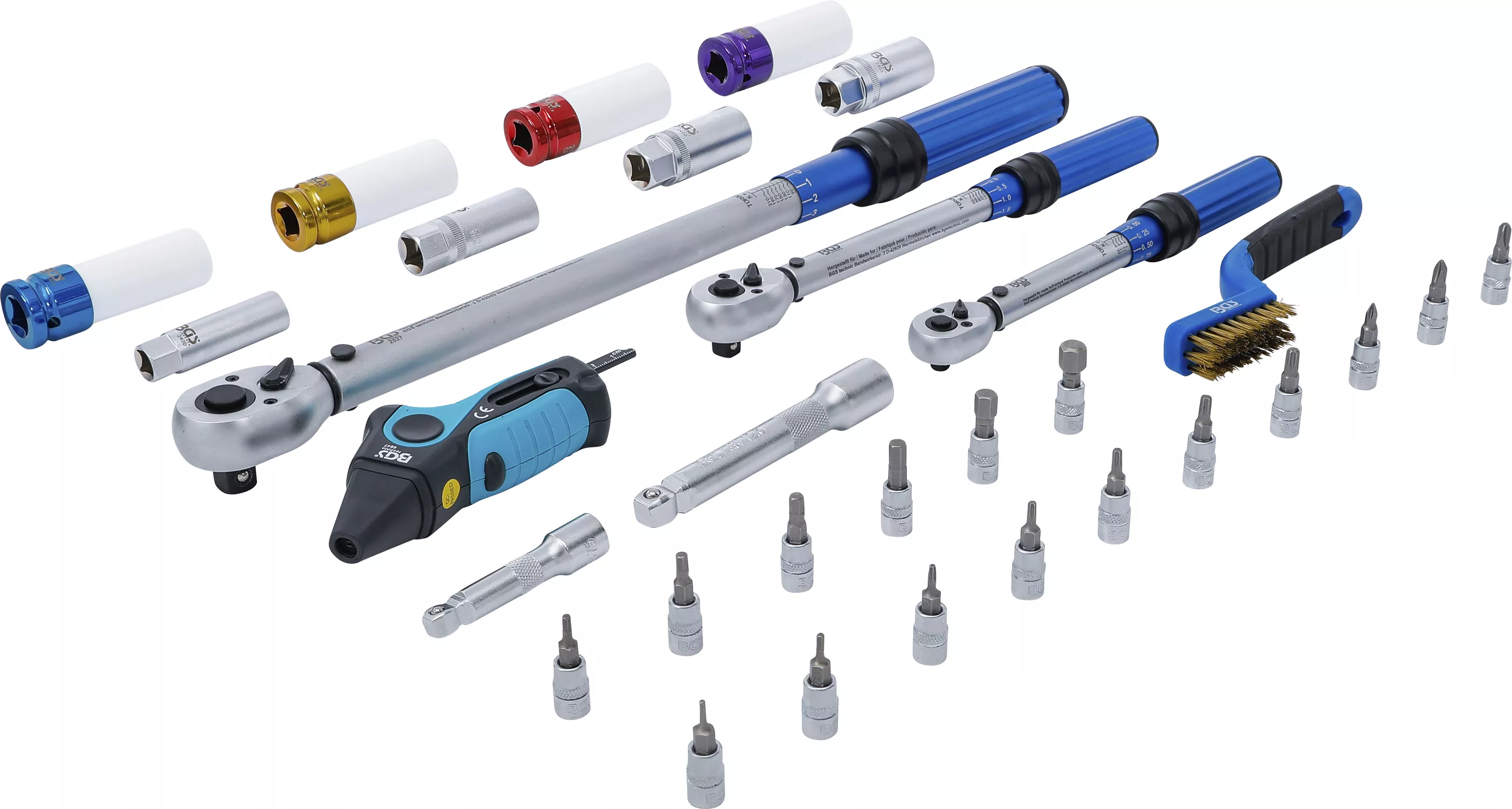 Set chei dinamometrice | 6,3 mm (1/4"), 10 mm (3/8"), 12,5 mm (1/2") | 31 piese [2]