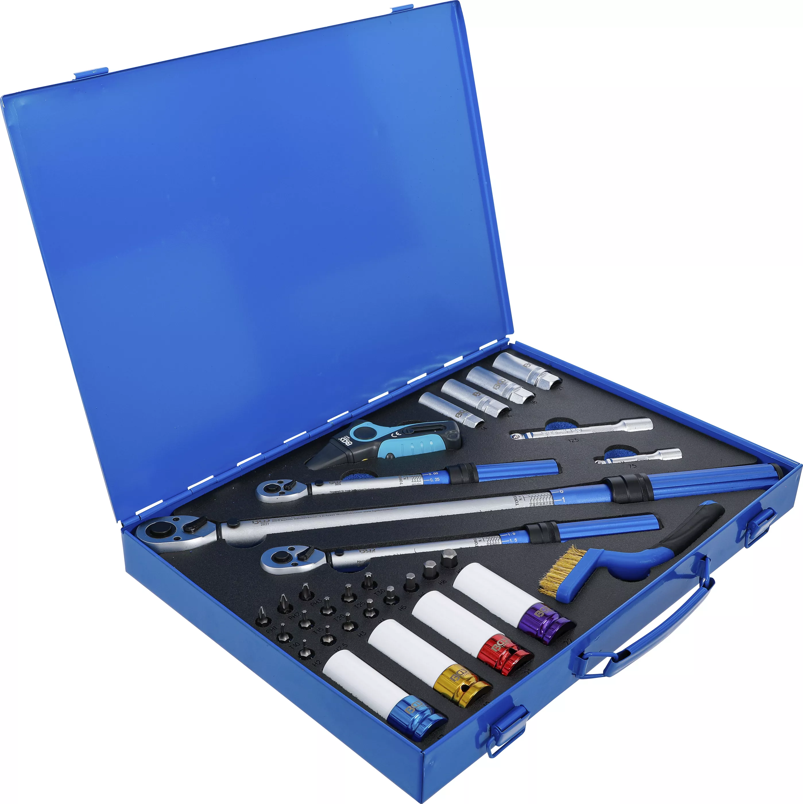 Set chei dinamometrice | 6,3 mm (1/4"), 10 mm (3/8"), 12,5 mm (1/2") | 31 piese [3]