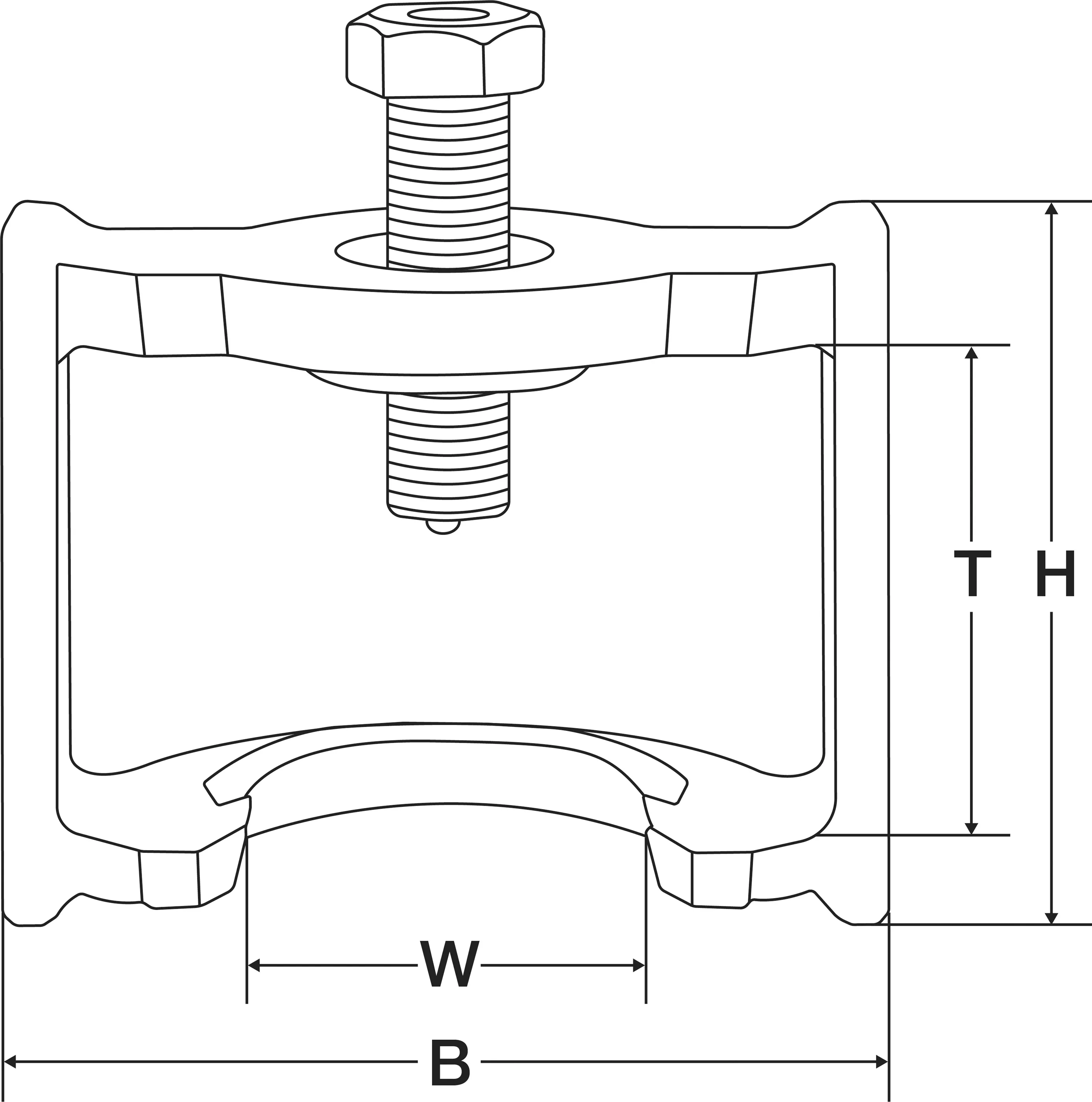 Extractor pozitioner tija frane | pentru frane Haldex | 160 mm [2]