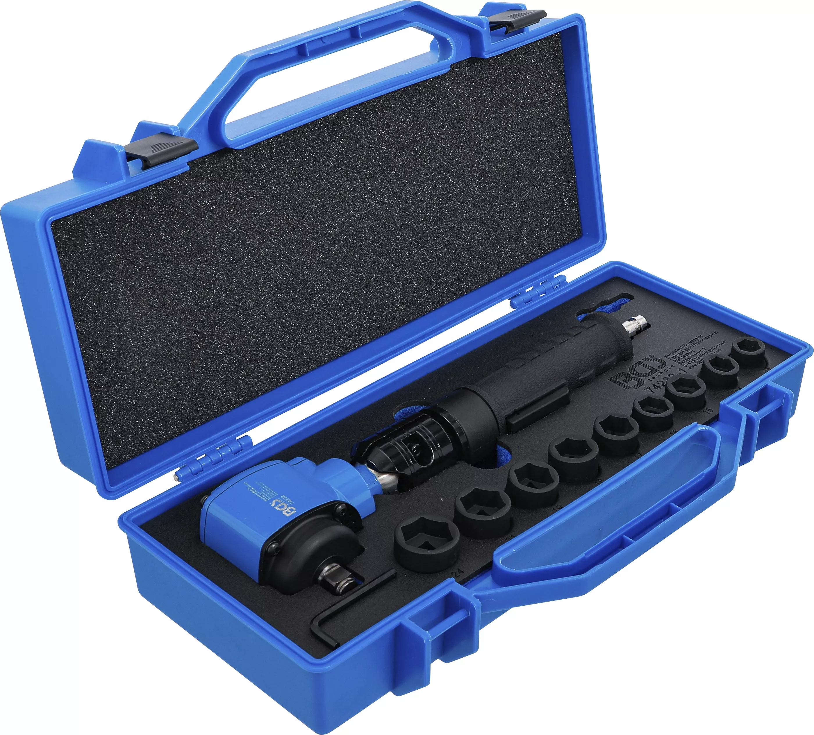 surubelnita cu impact pneumatica | Set chei tubulare de impact si in unghi | 12,5 mm (1/2") | 650 Nm | 10 piese [4]