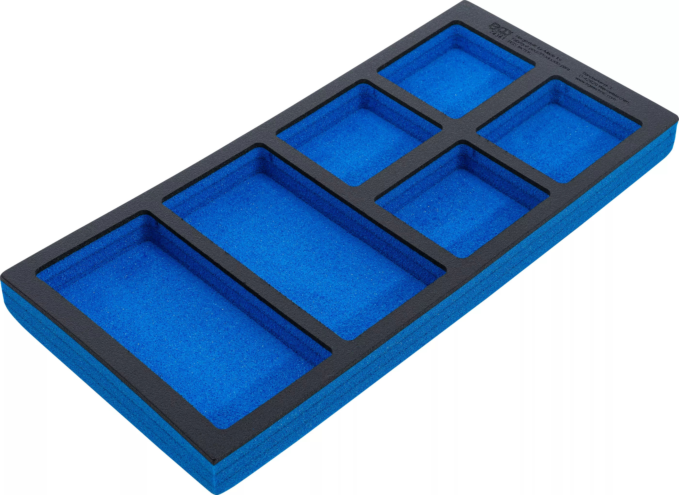 Suport organizator pentru carucior 1/3, gol: 6 compartimente asezare | 408 x 189 x 32 mm [2]