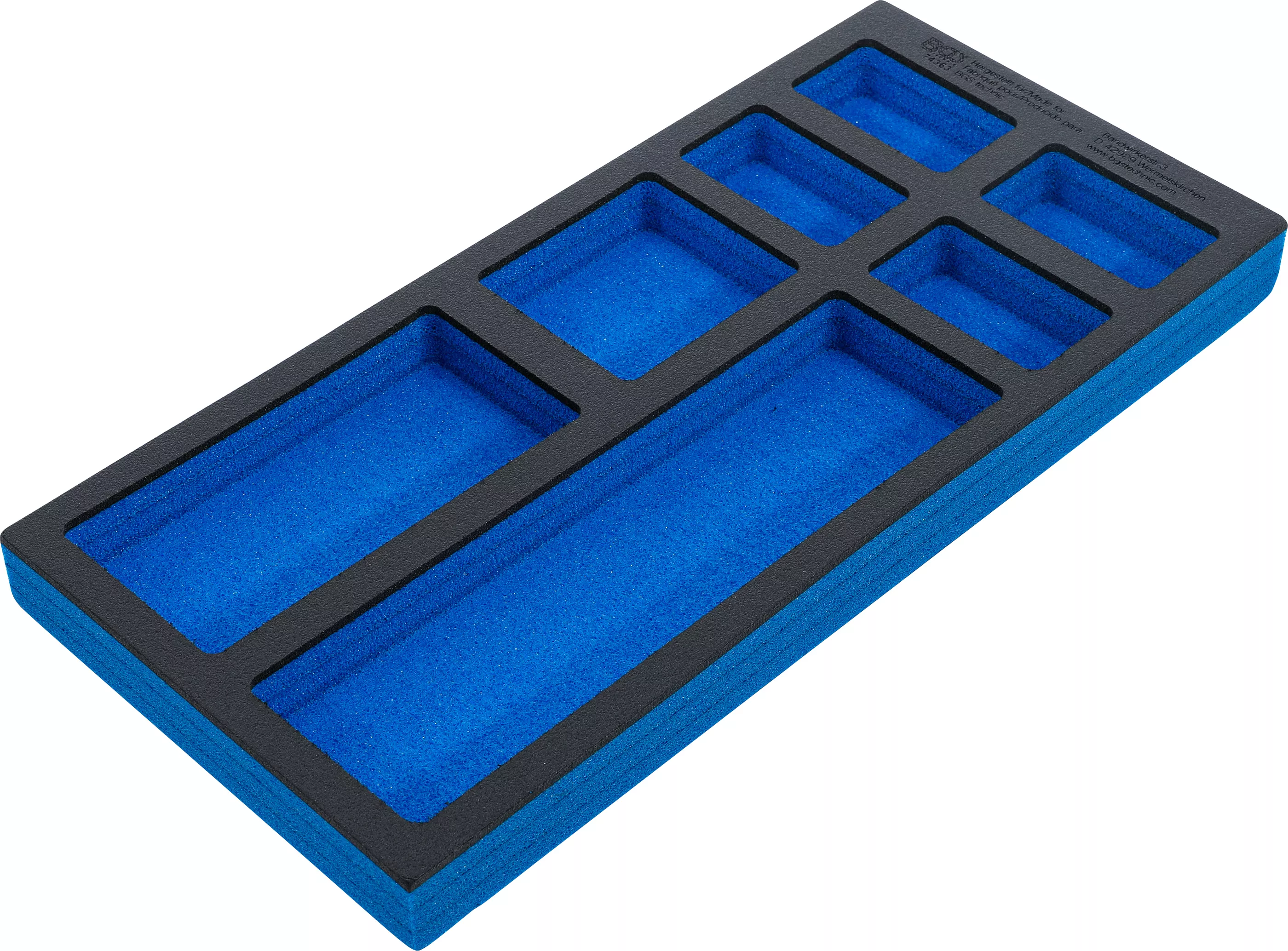 Suport organizator pentru carucior 1/3, gol: 7 compartimente asezare | 408 x 189 x 32 mm [2]