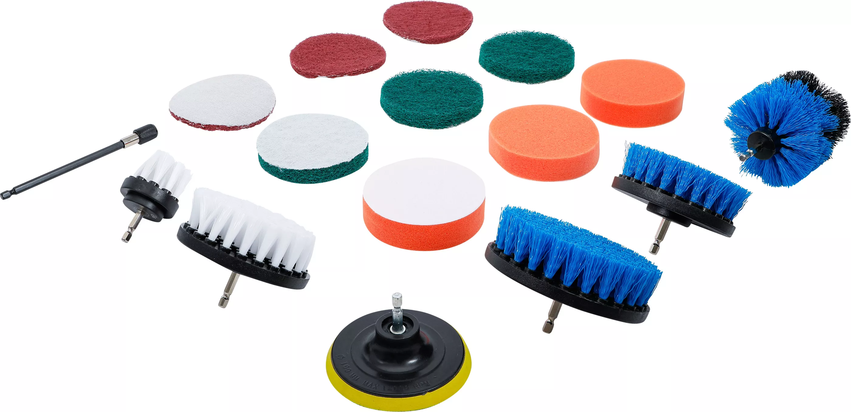 Set discuri slefuire/polizare si perii | pentru masini de gaurit | 16 piese [5]