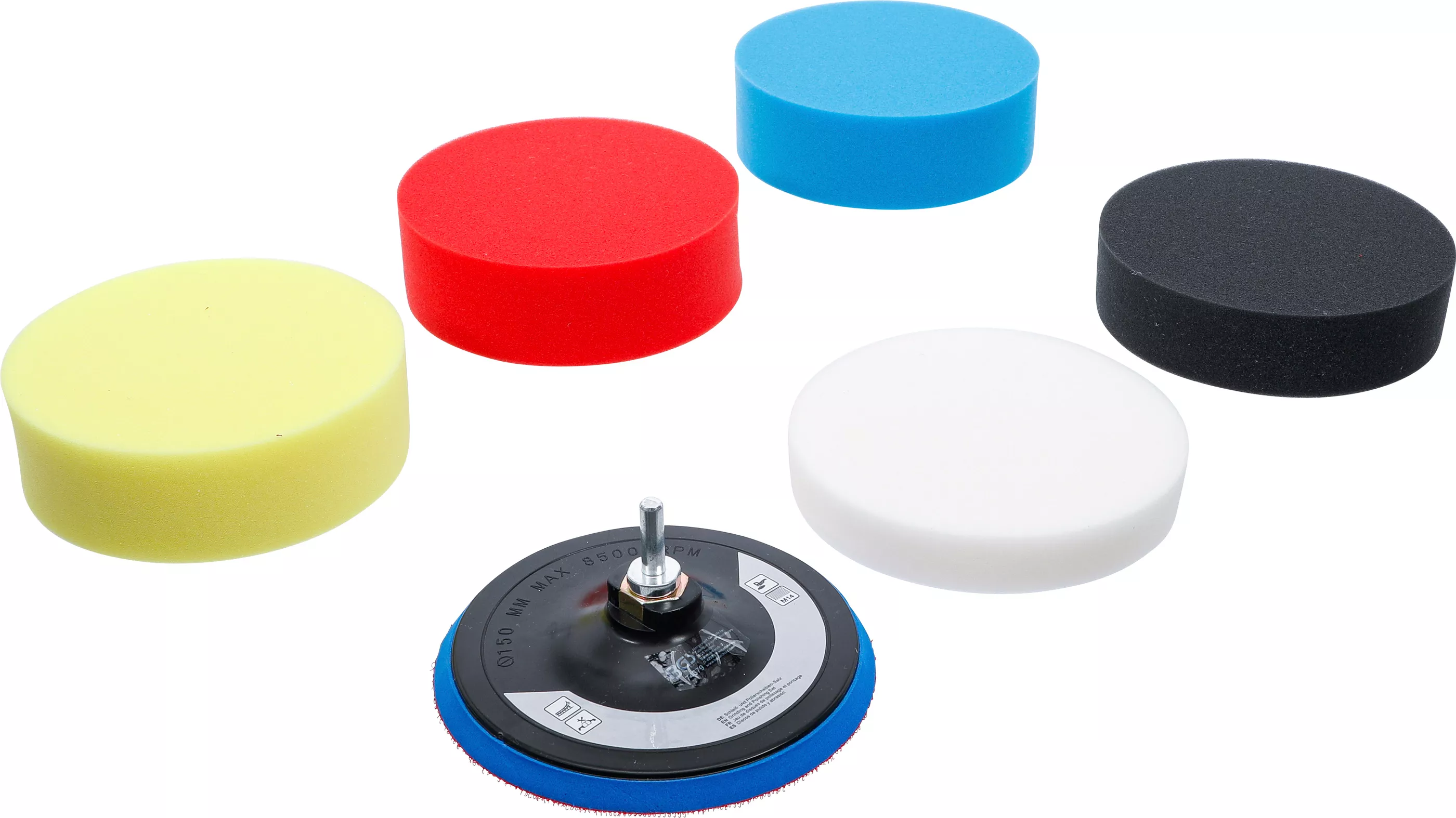 Şlefuire şi polizare - Set bureti lustruire | o 150 mm | 6 piese