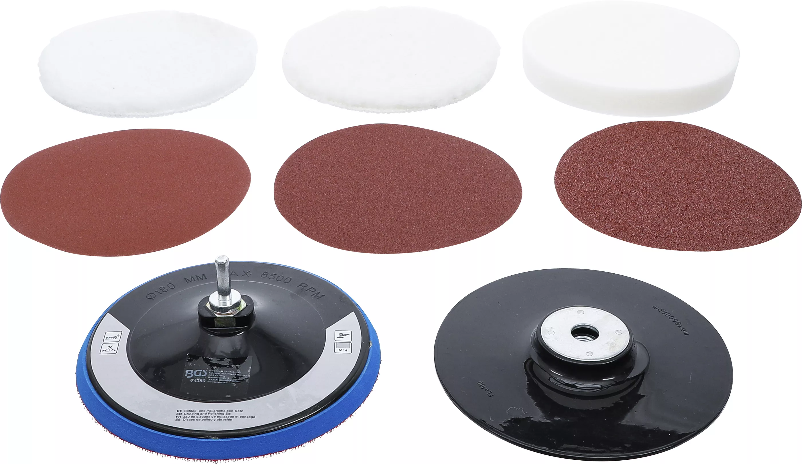 Set discuri slefuire si polizare | o 180 mm | 8 piese [3]