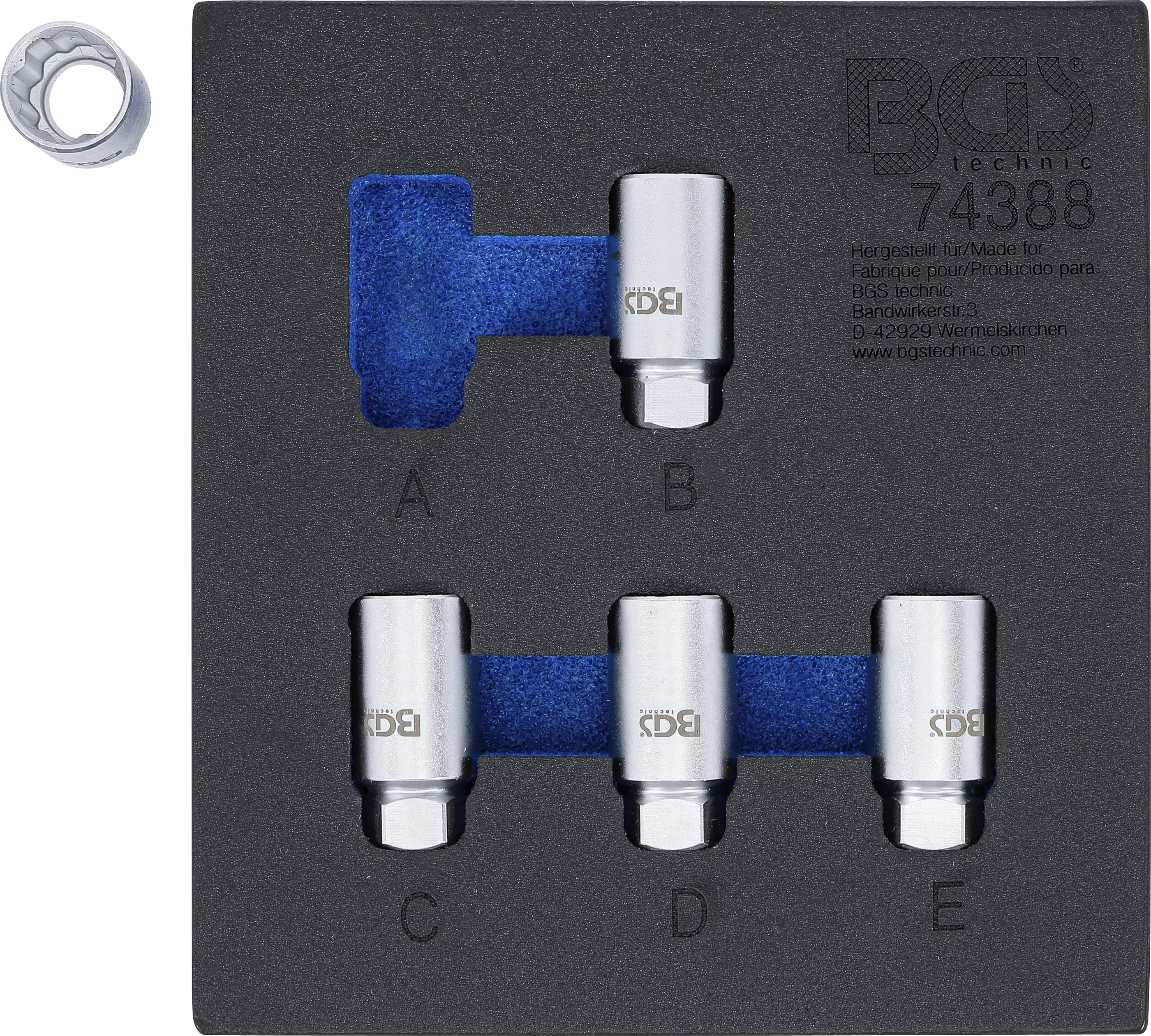 Suport organizator pentru carucior 1/6: Set chei desfacut antifurt pentru Tesla | 5 piese [2]