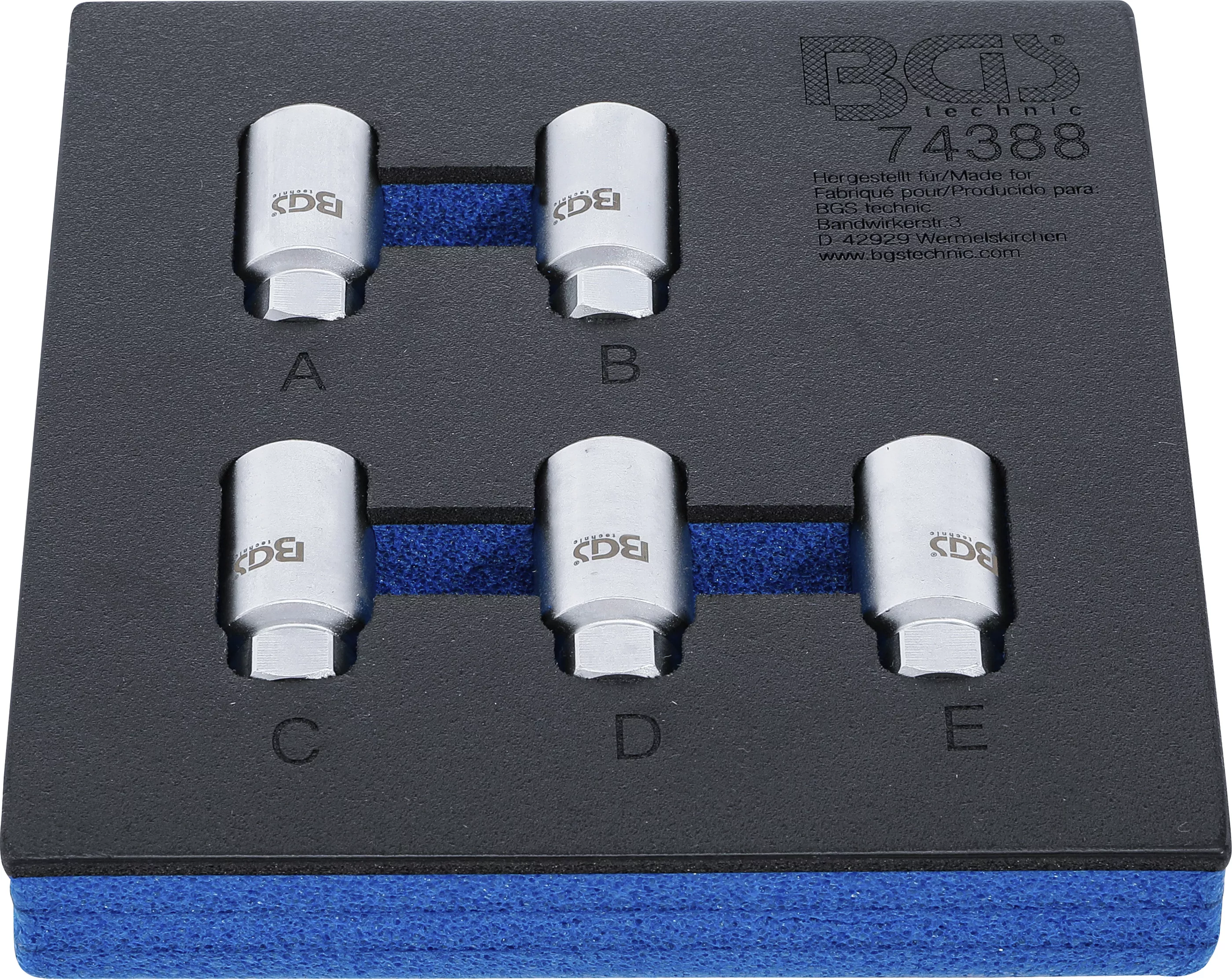 Suport organizator pentru carucior 1/6: Set chei desfacut antifurt pentru Tesla | 5 piese [5]