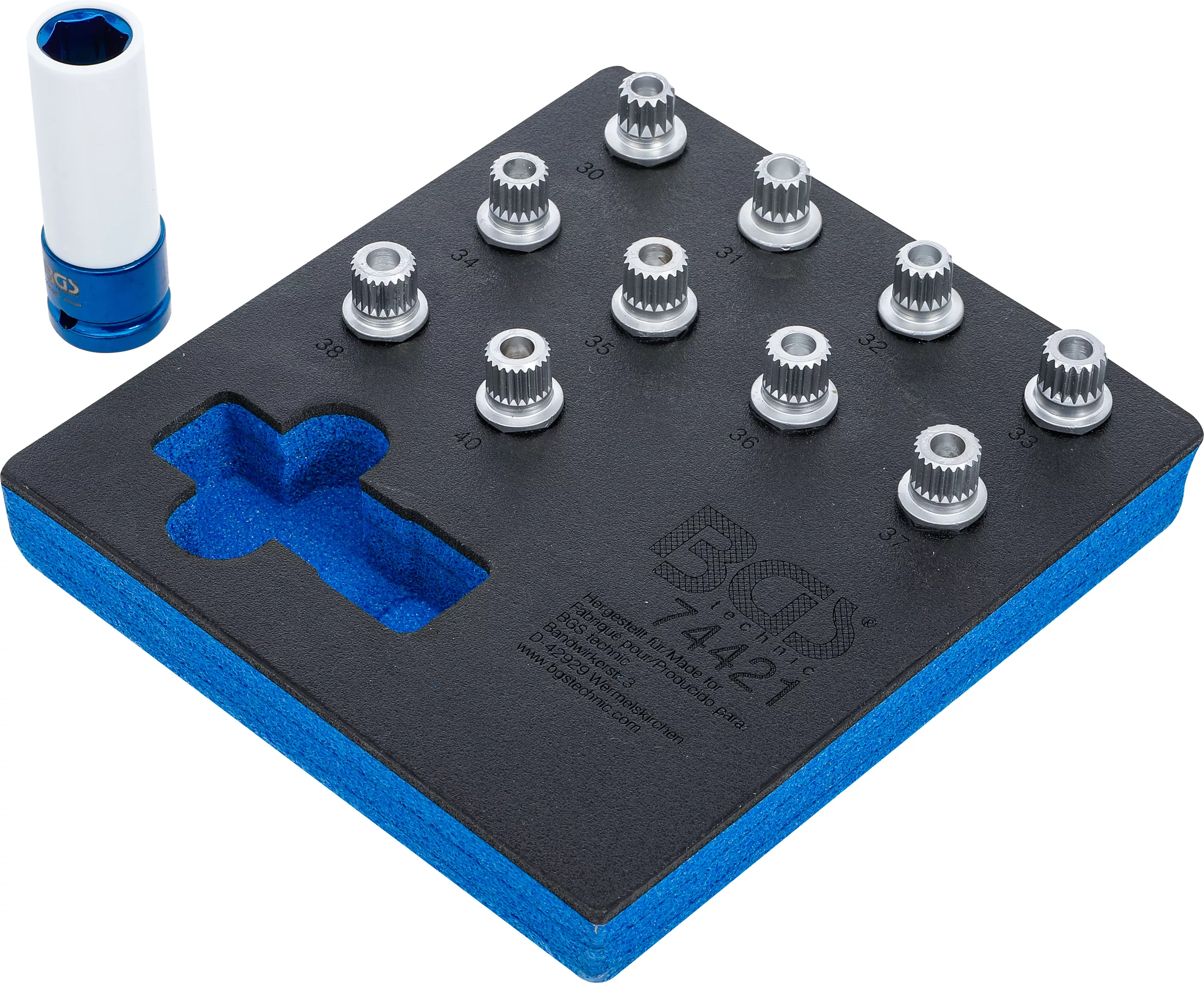 Suport organizator pentru carucior 1/6: Set chei desfacut antifurt pentru BMW | 11 piese [2]
