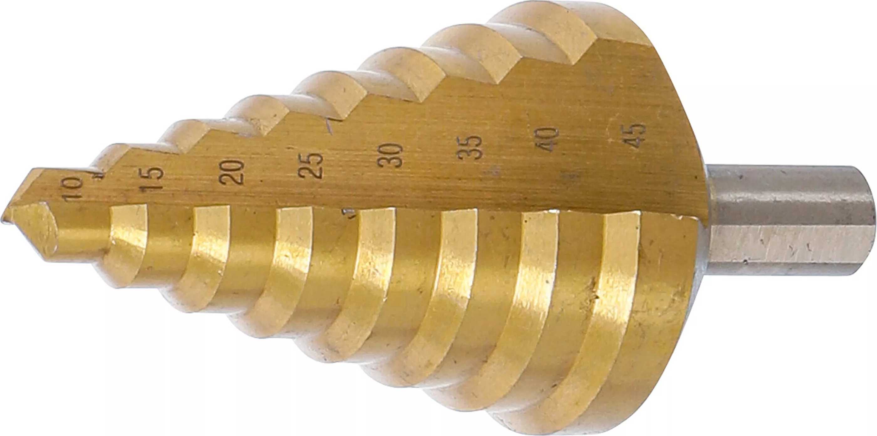 Burghie în trepte / burghie cu bit pentru cofraje - Burghiu in trepte | titan nitrurat | o 10 - 45 mm