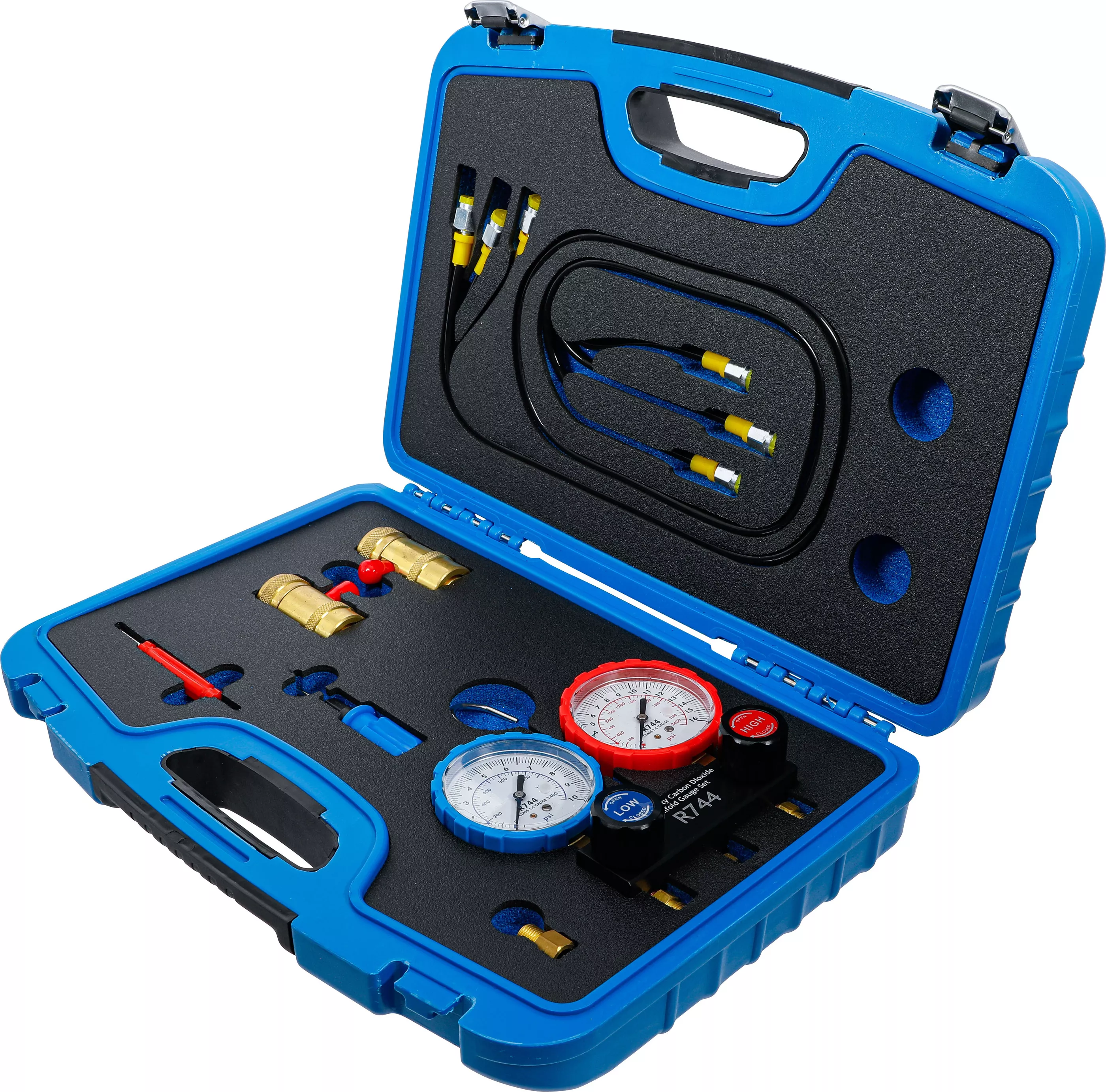 Armatura cu manometre pentru verificarea instalatiei de climatizare | pentru agent frigorific R744 [3]