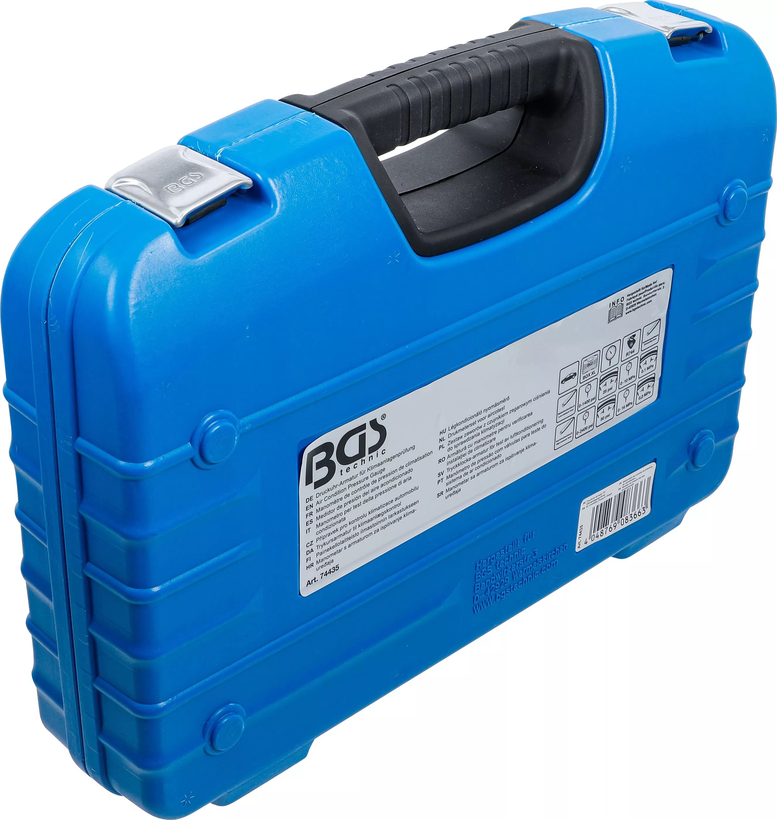 Armatura cu manometre pentru verificarea instalatiei de climatizare | pentru agent frigorific R744 [5]