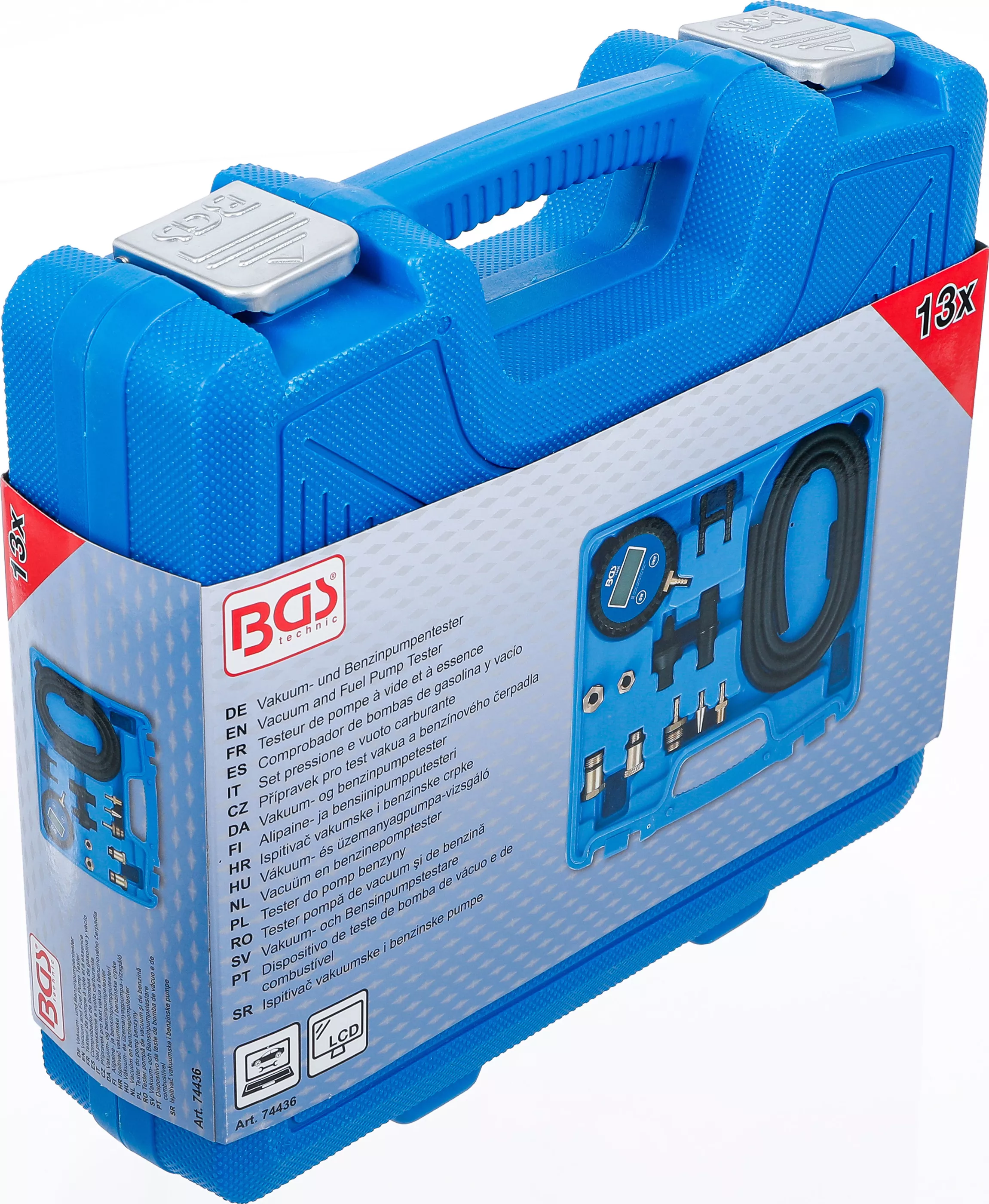Tester pompa de vacuum si de benzina | digital | cu set adaptoare [6]