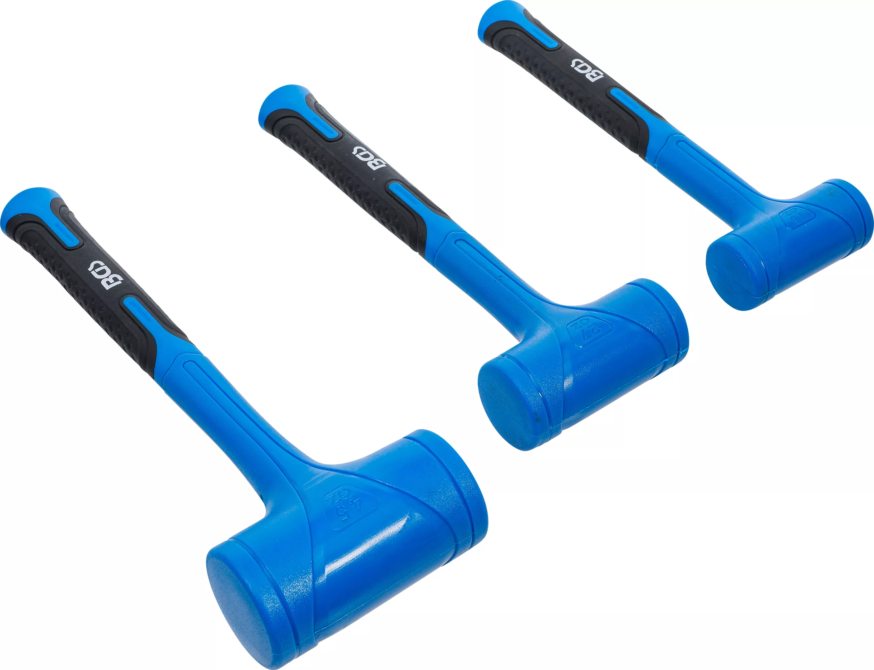 Set ciocane de protectie | fara recul | o 47 / 55 / 65 mm | 450 / 765 / 1275 g | 3 piese [2]
