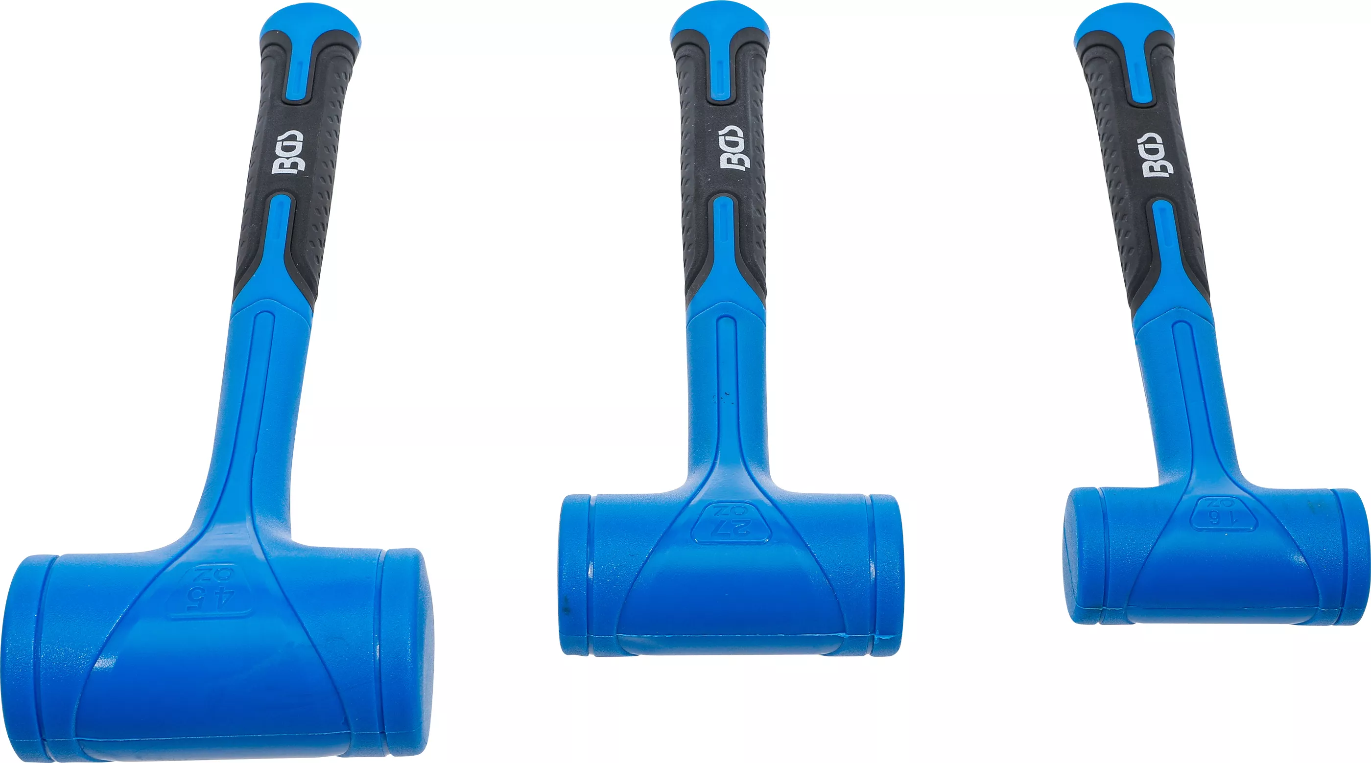 Set ciocane de protectie | fara recul | o 47 / 55 / 65 mm | 450 / 765 / 1275 g | 3 piese [3]